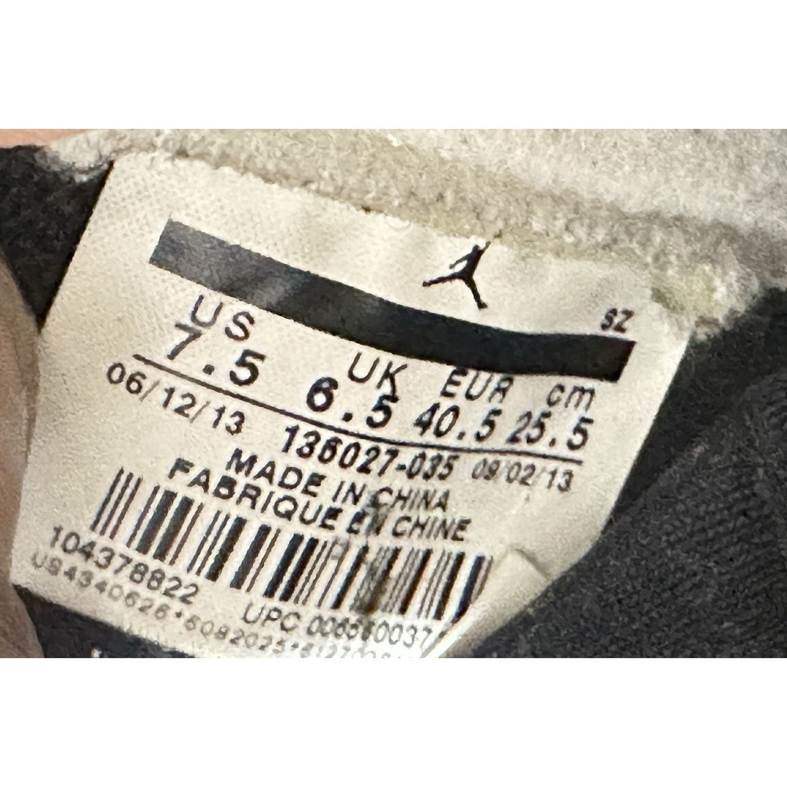 Nike Nike Air Jordan 5 Retro oreo 2013 136027-035 Mens Sz 7.5 Size US 7.5 / EU 40-41 - 11 Thumbnail