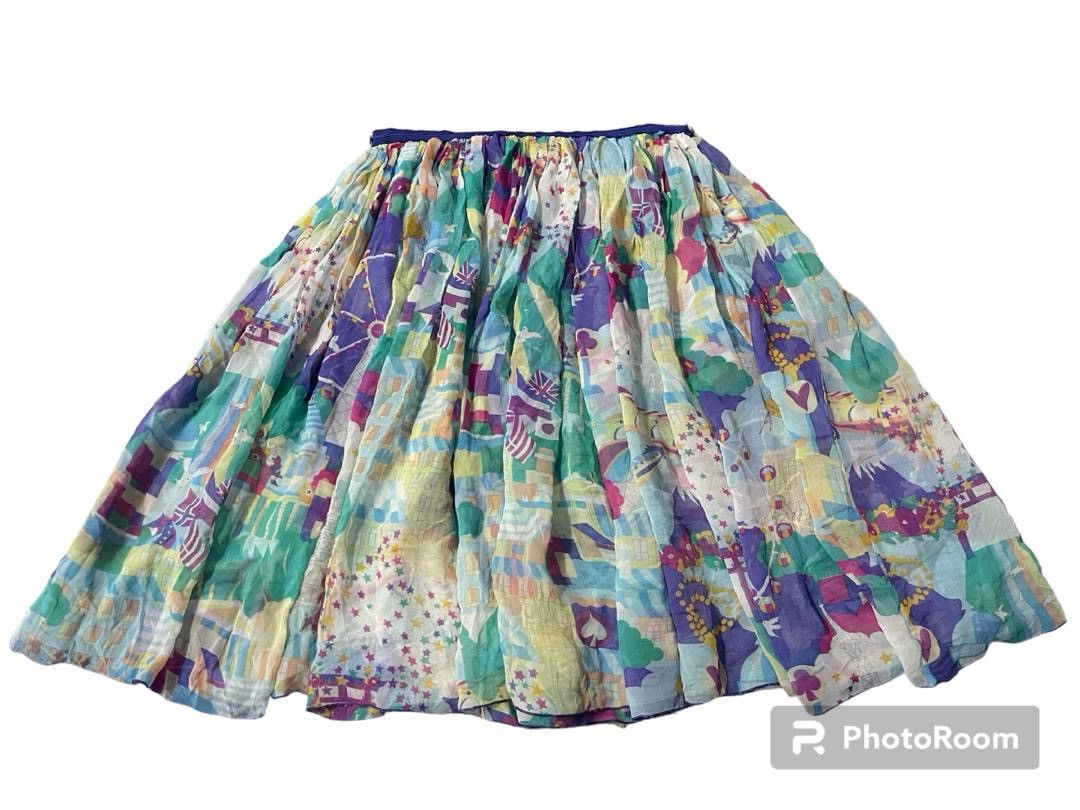 Tsumori Chisato Issey Miyake by Tsumori Chisato Silk Skirt Size 28" / US 6 / IT 42 - 4 Thumbnail