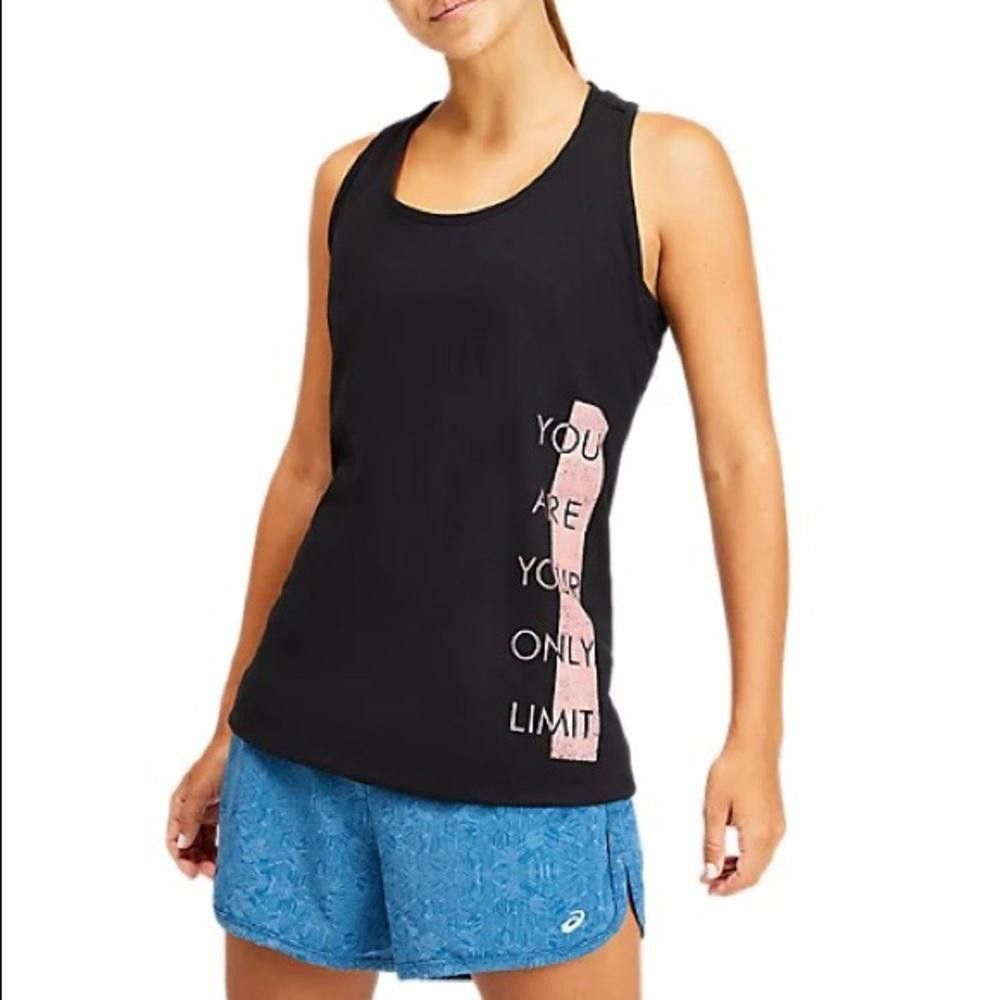 Asics ASICS Women's Black Motivational Tank Top - Your Only Limit Size XS / US 0-2 / IT 36-38 - 1 Thumbnail