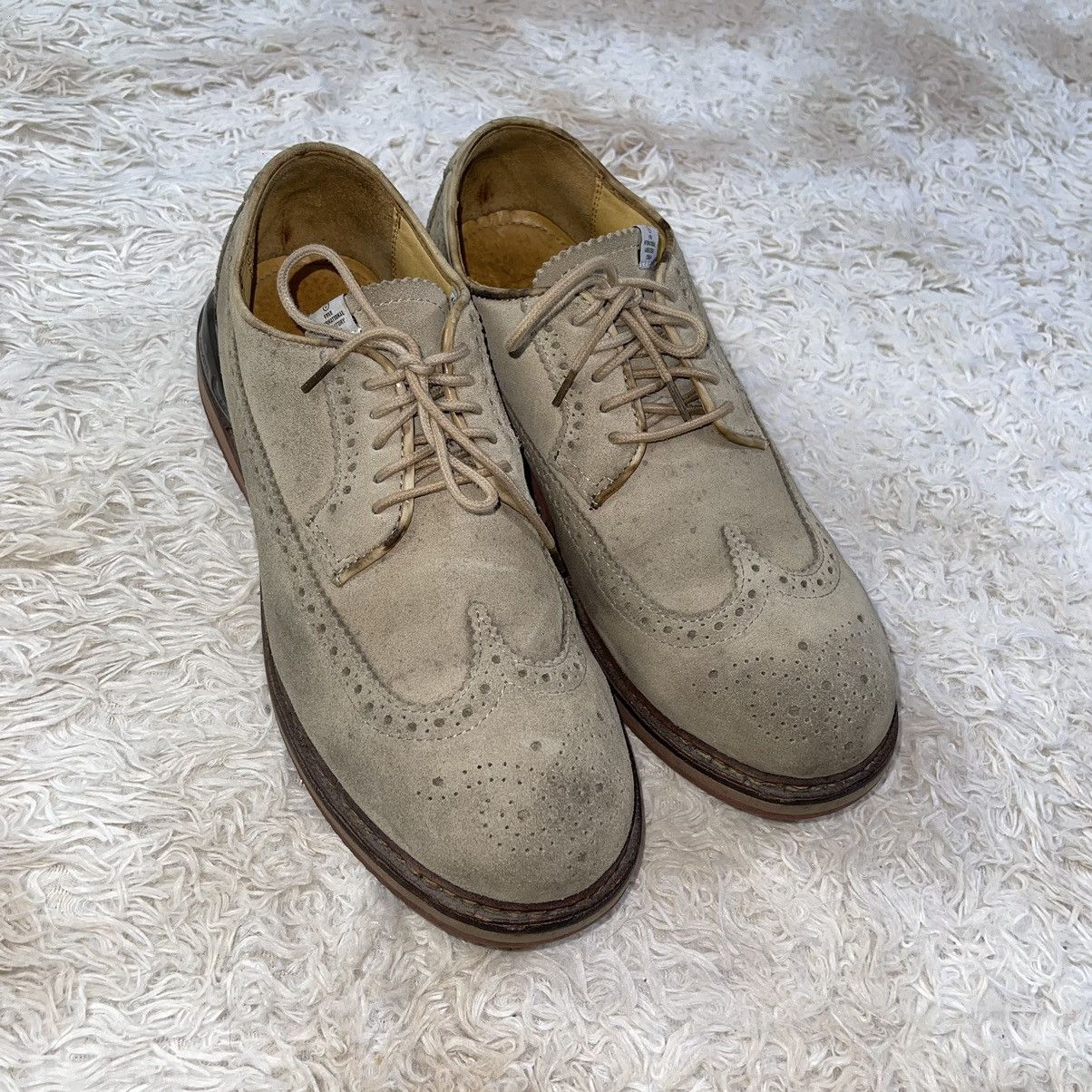 Visvim VISVIM PATRICIAN WT FOLK WINGTIP SUEDE SHOES Size US 10.5 / EU 43-44 - 2 Thumbnail