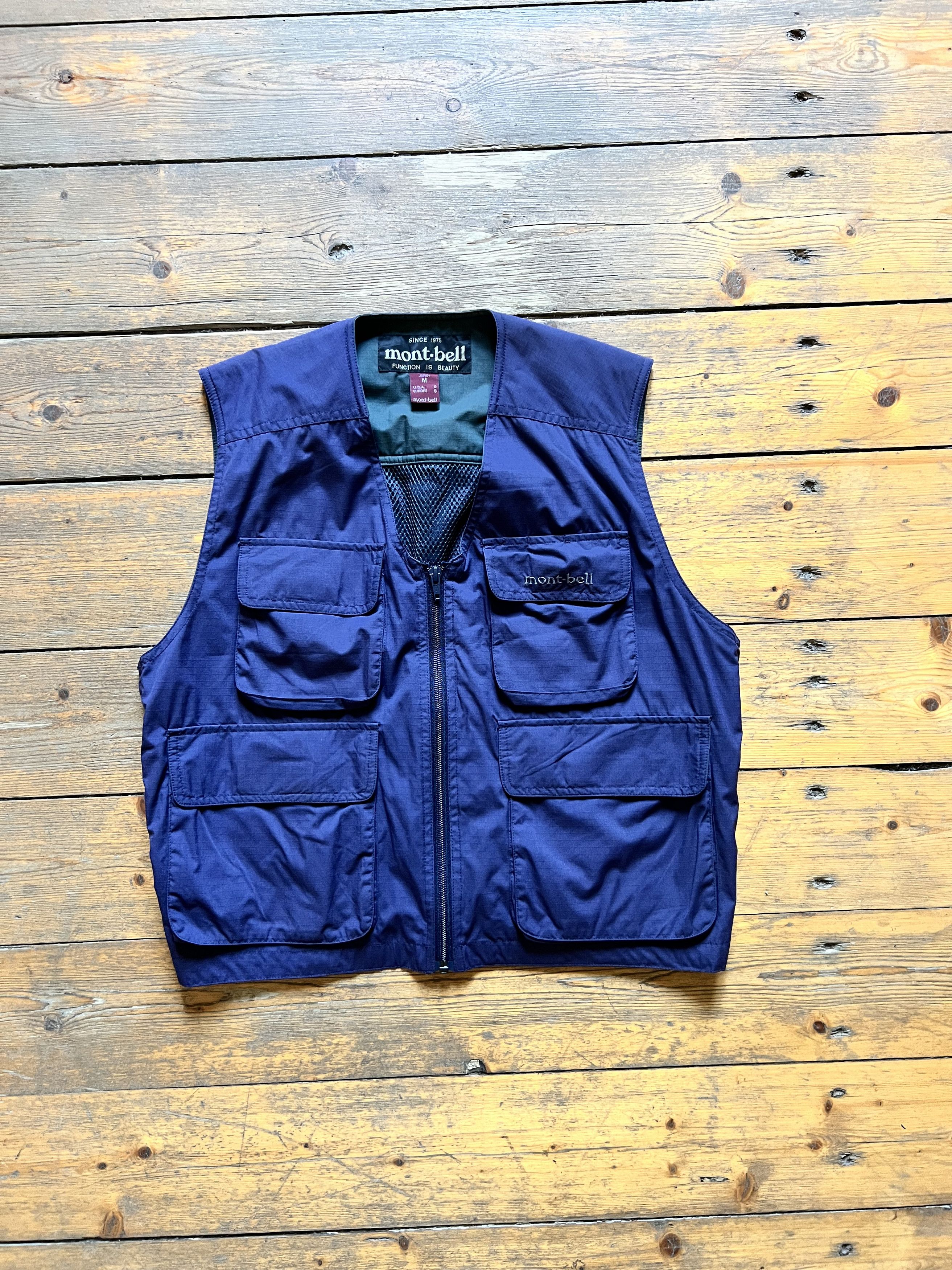 Goretex Mont-Bell Vintage Japanese Nylon Multi Pocket-Vest 1990s Size US S / EU 44-46 / 1 - 1 Thumbnail
