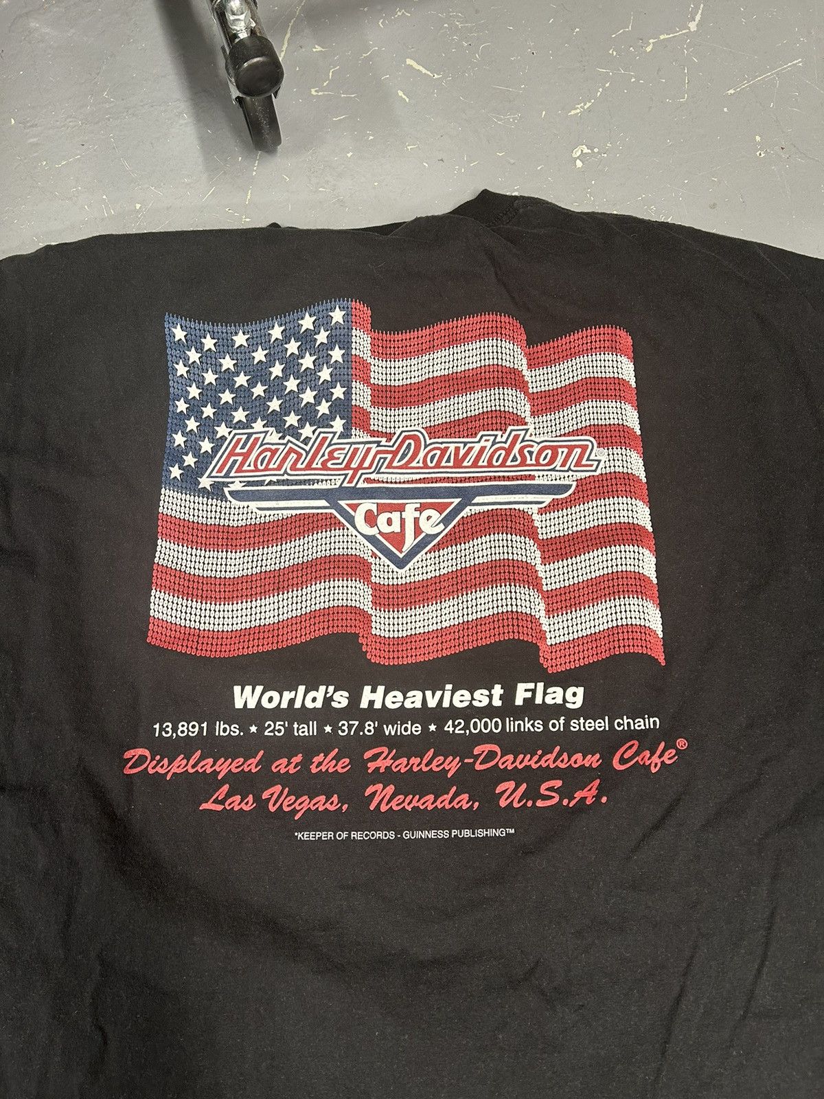Harley Davidson × Vintage Crazy Vintage 90s Black Harley Davidson Cafe Biker Tee Shirt Size US XXL / EU 58 / 5 - 2 Thumbnail