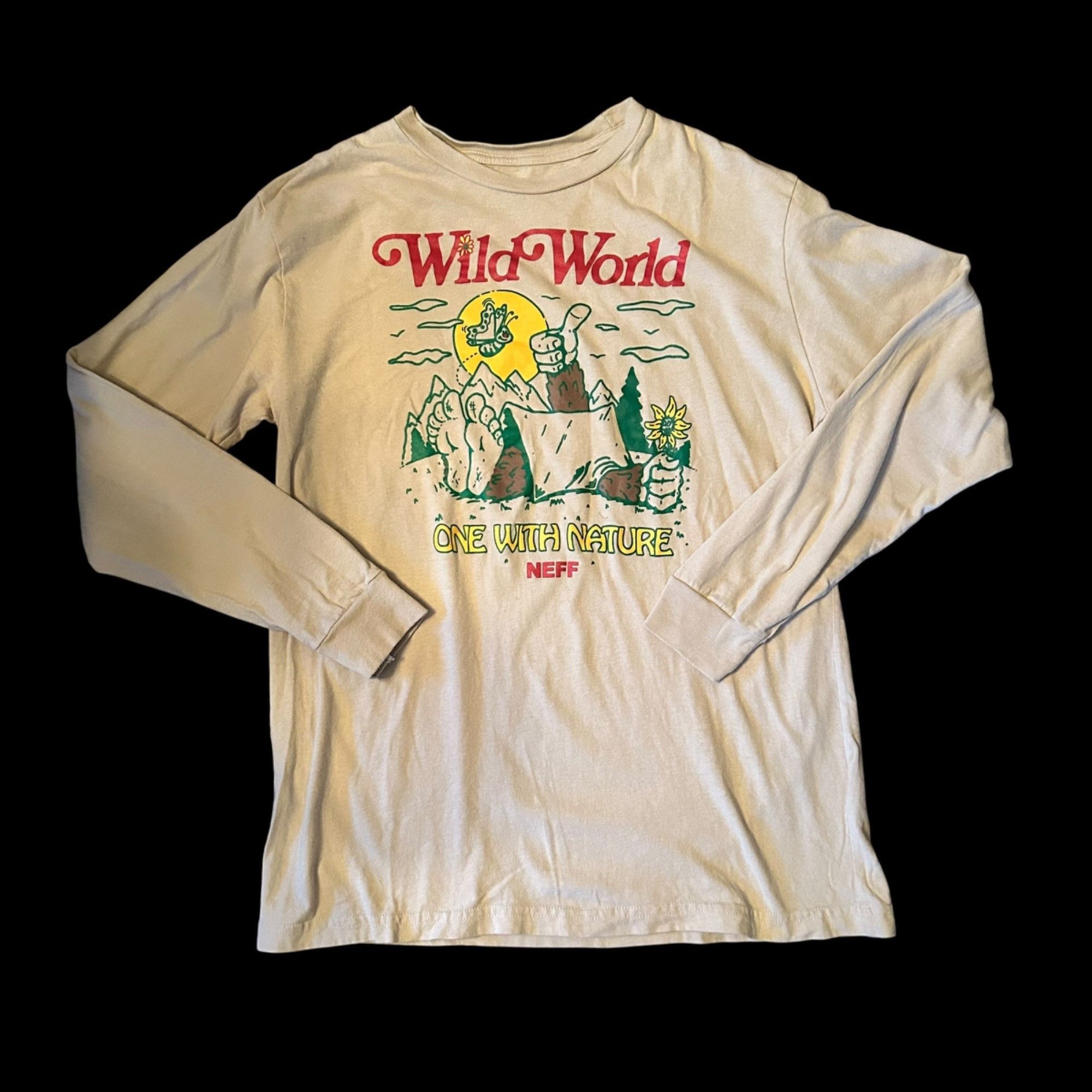 NEFF Neff Wild World Graphic Long Sleeve Tee M Size US M / EU 48-50 / 2 - 1 Thumbnail