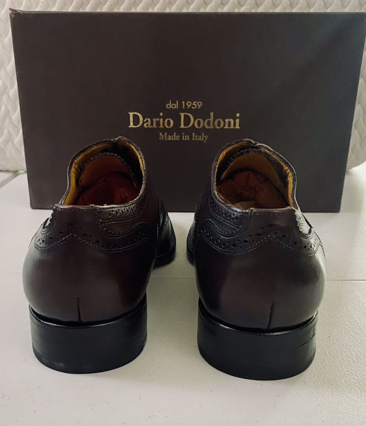 Other Dario Dodoni Brown Handmade Brogue Wingtip Oxfords 10 US New Size US 10 / EU 43 - 9 Thumbnail