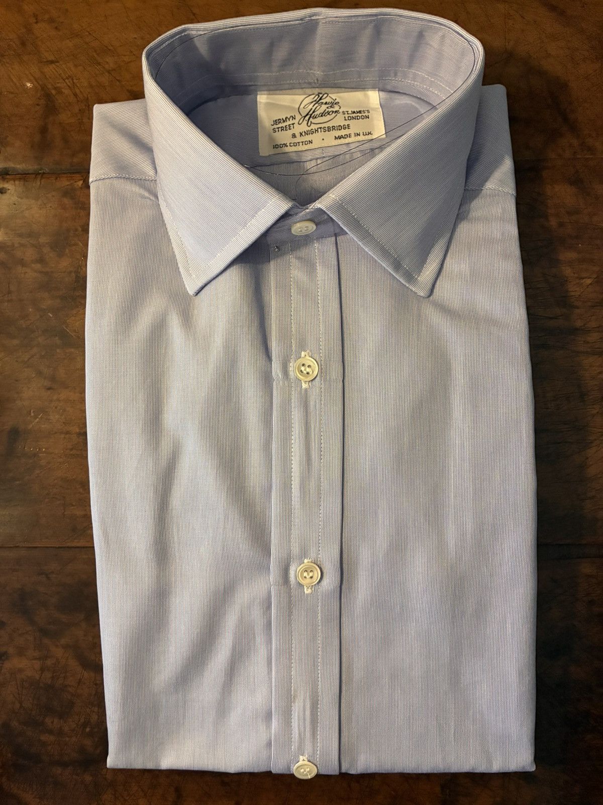 Other NWOT Harvie & Hudson Dress Shirt Blue French Cuffs 15/34 Size US M / EU 48-50 / 2 - 2 Thumbnail