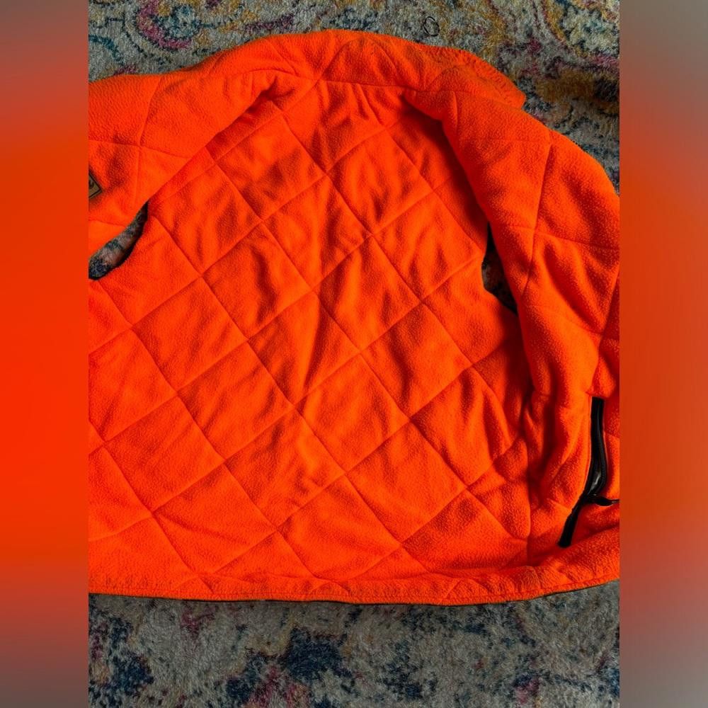 Designer Vintage camo and bright orange vest Size US L / EU 52-54 / 3 - 4 Thumbnail