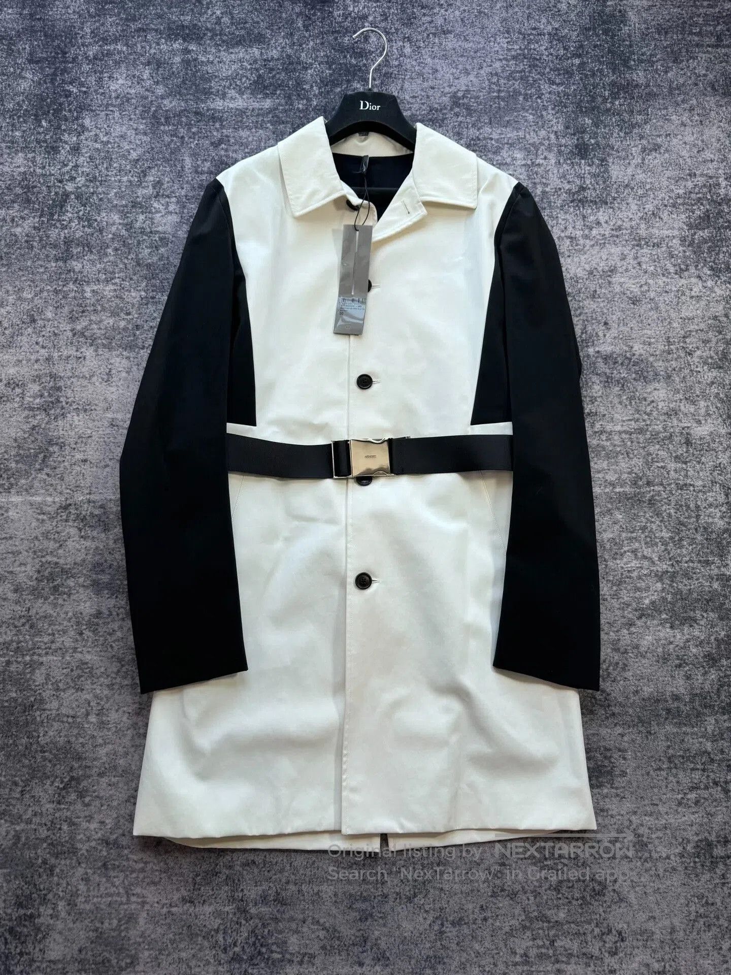 Dior Dior Black and White Color Block Trench Coat. Size XL / US 12-14 / IT 48-50 - 1 Thumbnail