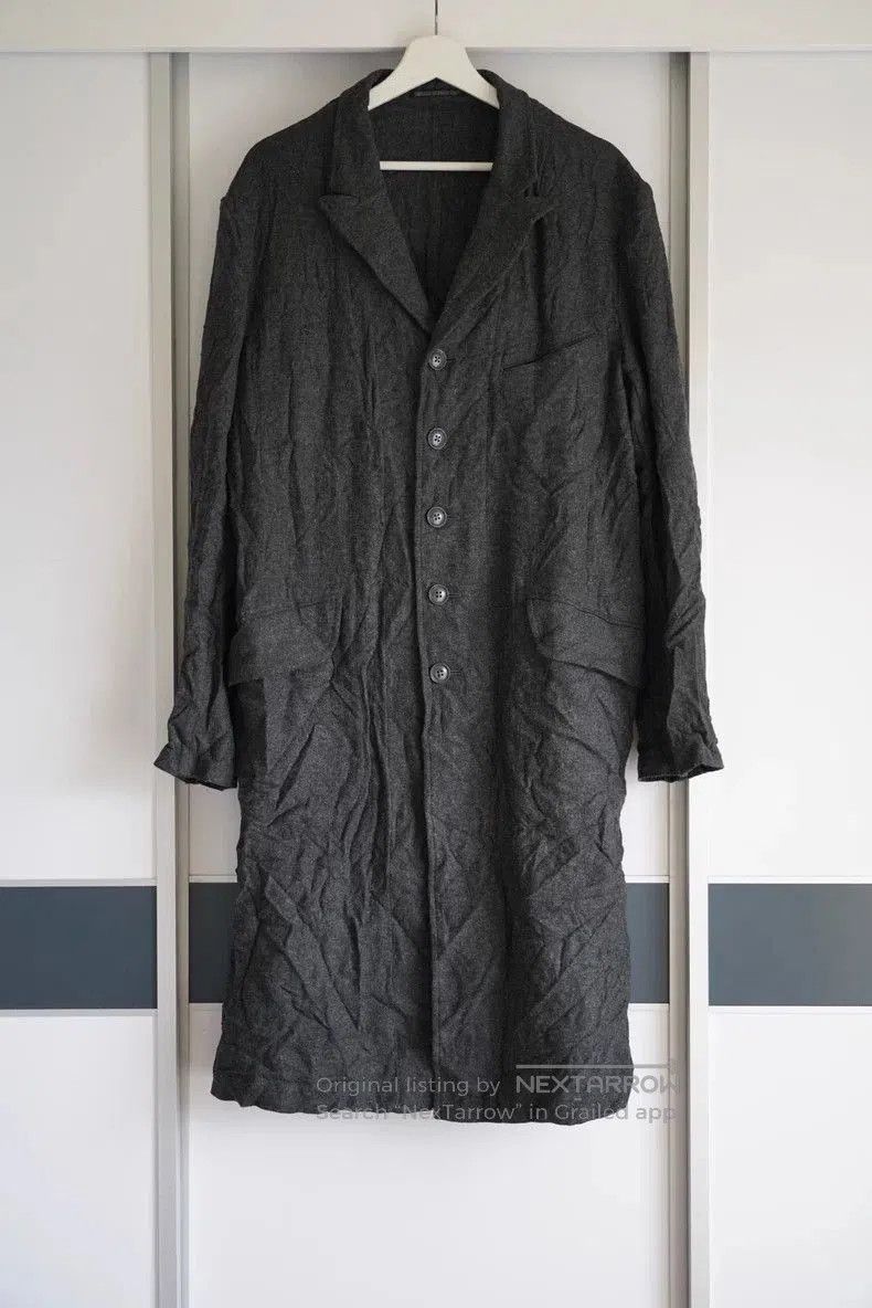 Yohji Yamamoto Yohji Yamamoto Gray Wool Coat 16AW. Size US M / EU 48-50 / 2 - 1 Thumbnail