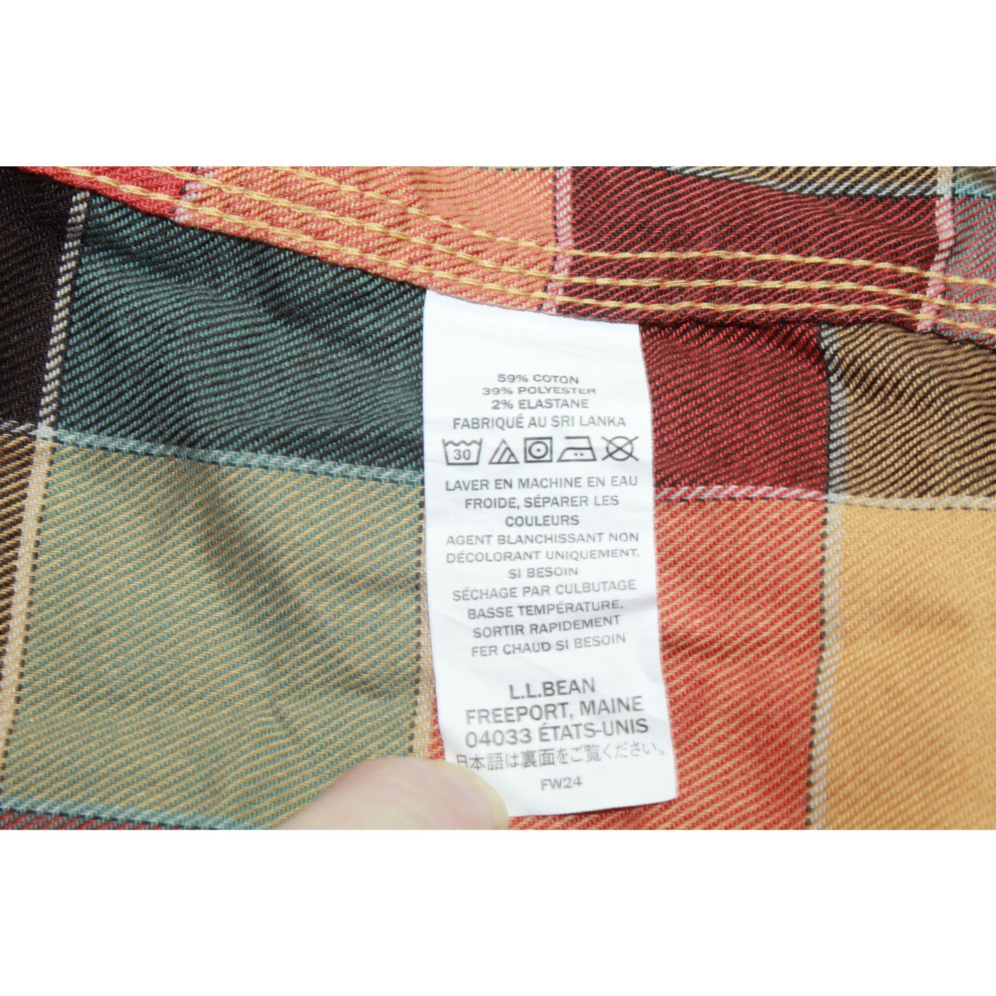L.L. Bean LL Bean Mens BeanFlex All Season Flannel M Size US M / EU 48-50 / 2 - 9 Thumbnail