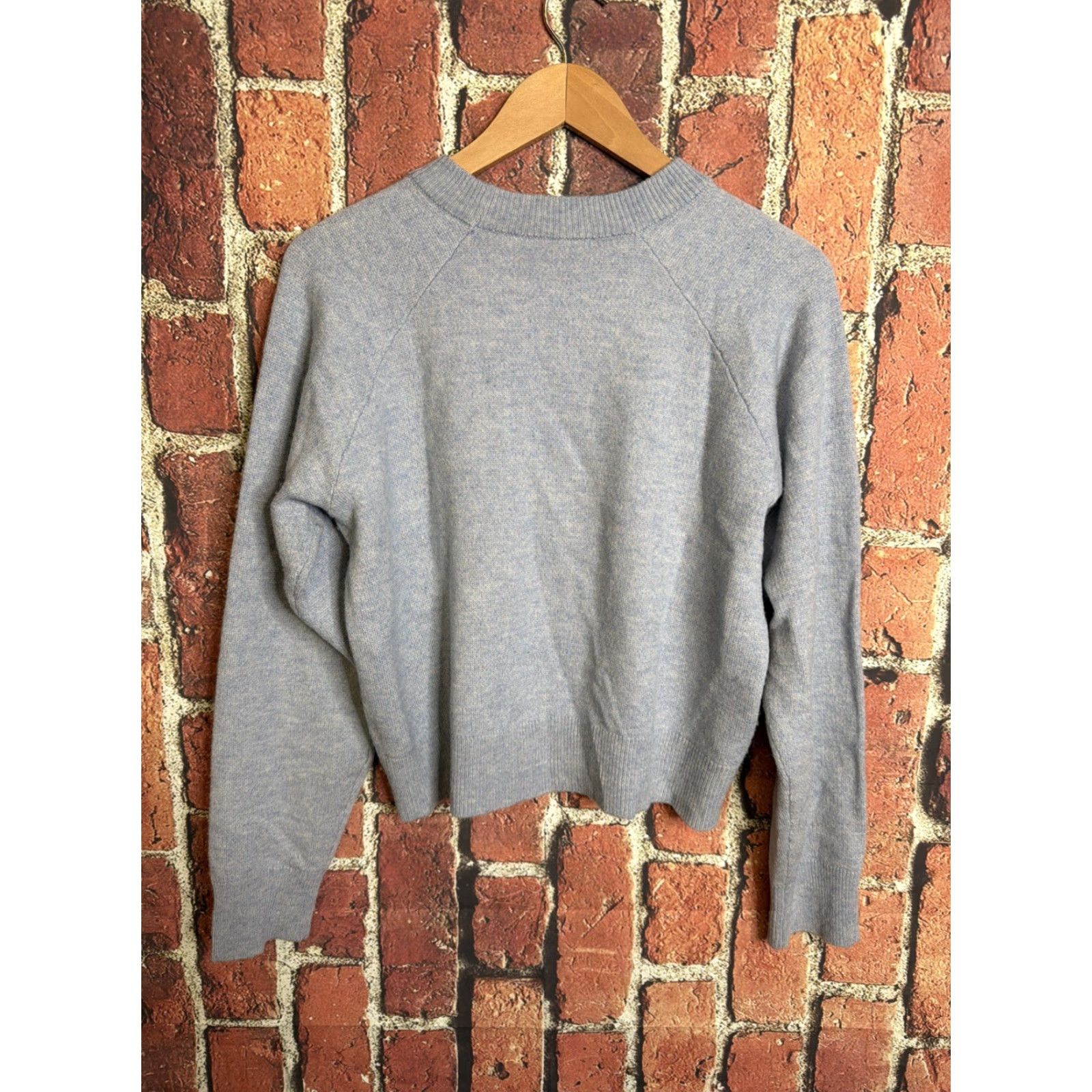 Alexander Wang T Alexander Wang Wool Cashmere Blend Sweatshirt Blue Womens Small Size S / US 4 / IT 40 - 3 Thumbnail