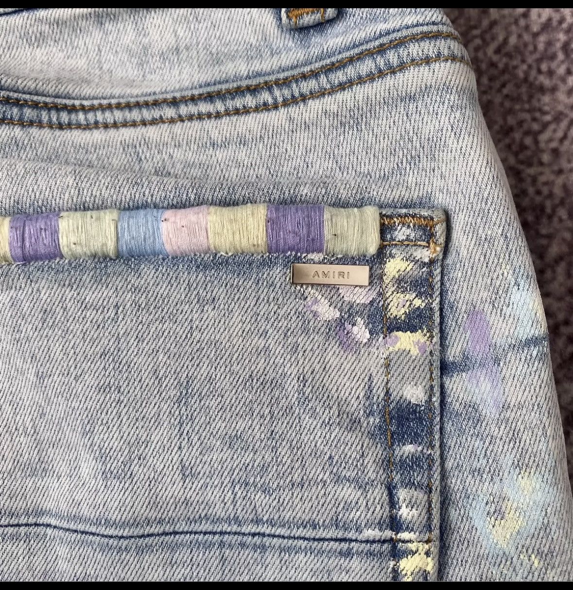 Amiri Amiri Color splash ink destroys jeans Size US 30 / EU 46 - 7 Thumbnail