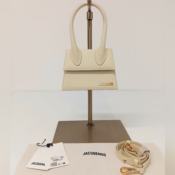 Jacquemus Jacquemus Le Chiquito Moyen Top-Handle Leather Bag - Ivory Size ONE SIZE - 1 Thumbnail