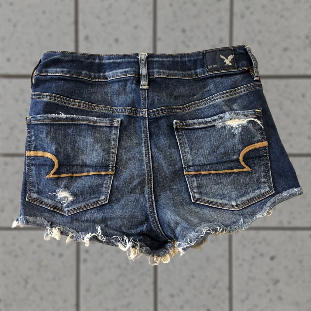 American Eagle Outfitters Womens American Eagle Outfitter Denim Shorts 8 Jean Blue Size 30" / US 8 / IT 44 - 1 Thumbnail