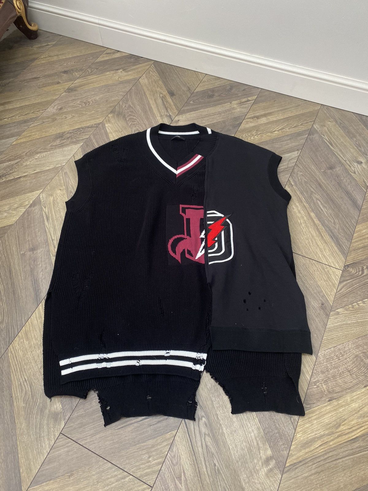 Diesel × Vintage Vintage Diesel Knit Vest Overknit Archival style Size S / US 4 / IT 40 - 4 Thumbnail