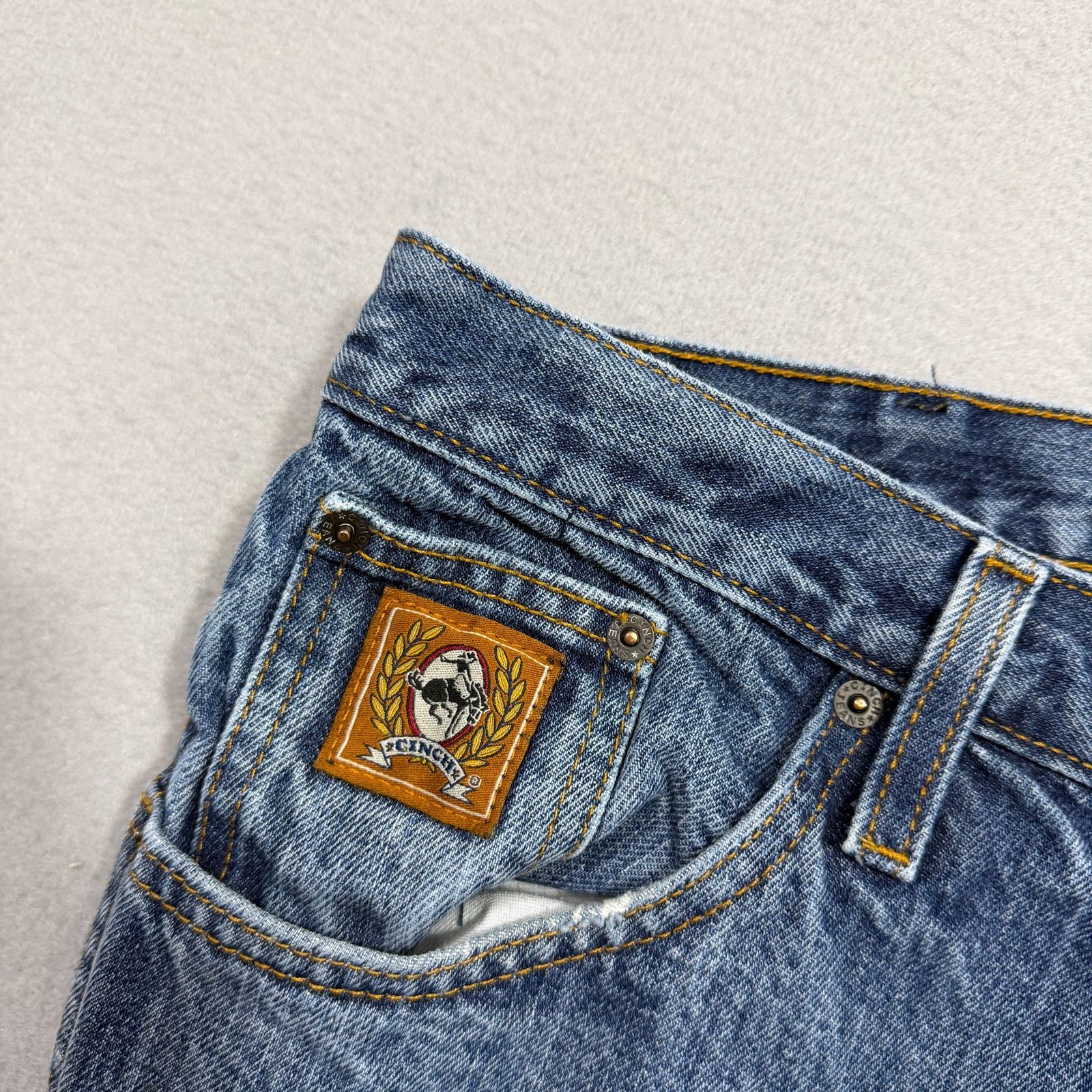 CINCH Cinch Bronze Label High Rise Slim Fit Tapered Jeans 38x32 Size US 38 / EU 54 - 3 Thumbnail