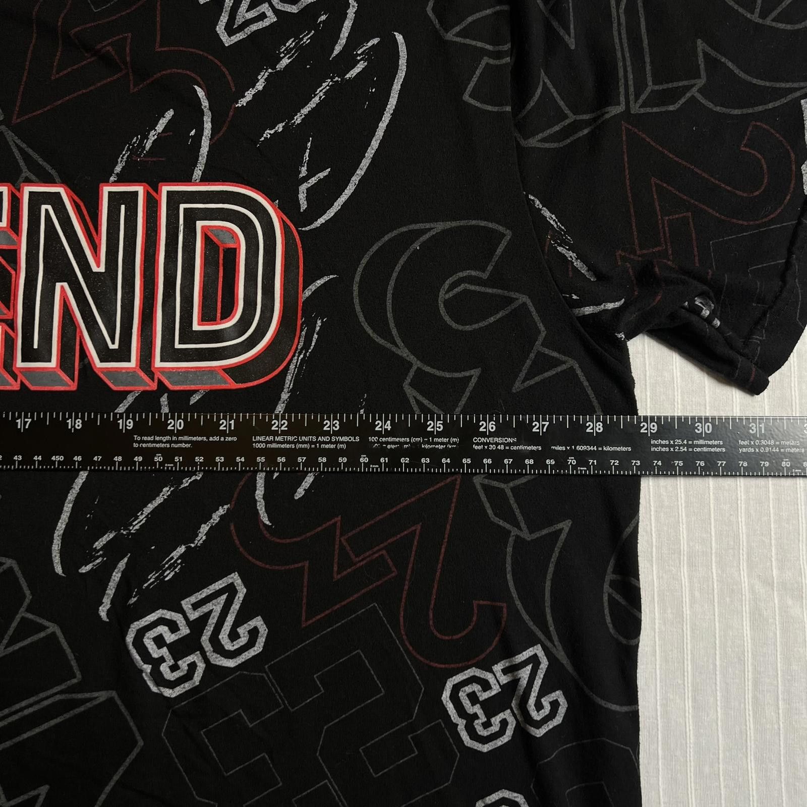 Designer OG Hustle LEGEND 23 Michael Jordan T-Shirt NBA 4XL MJ Black Size US XXL / EU 58 / 5 - 4 Thumbnail