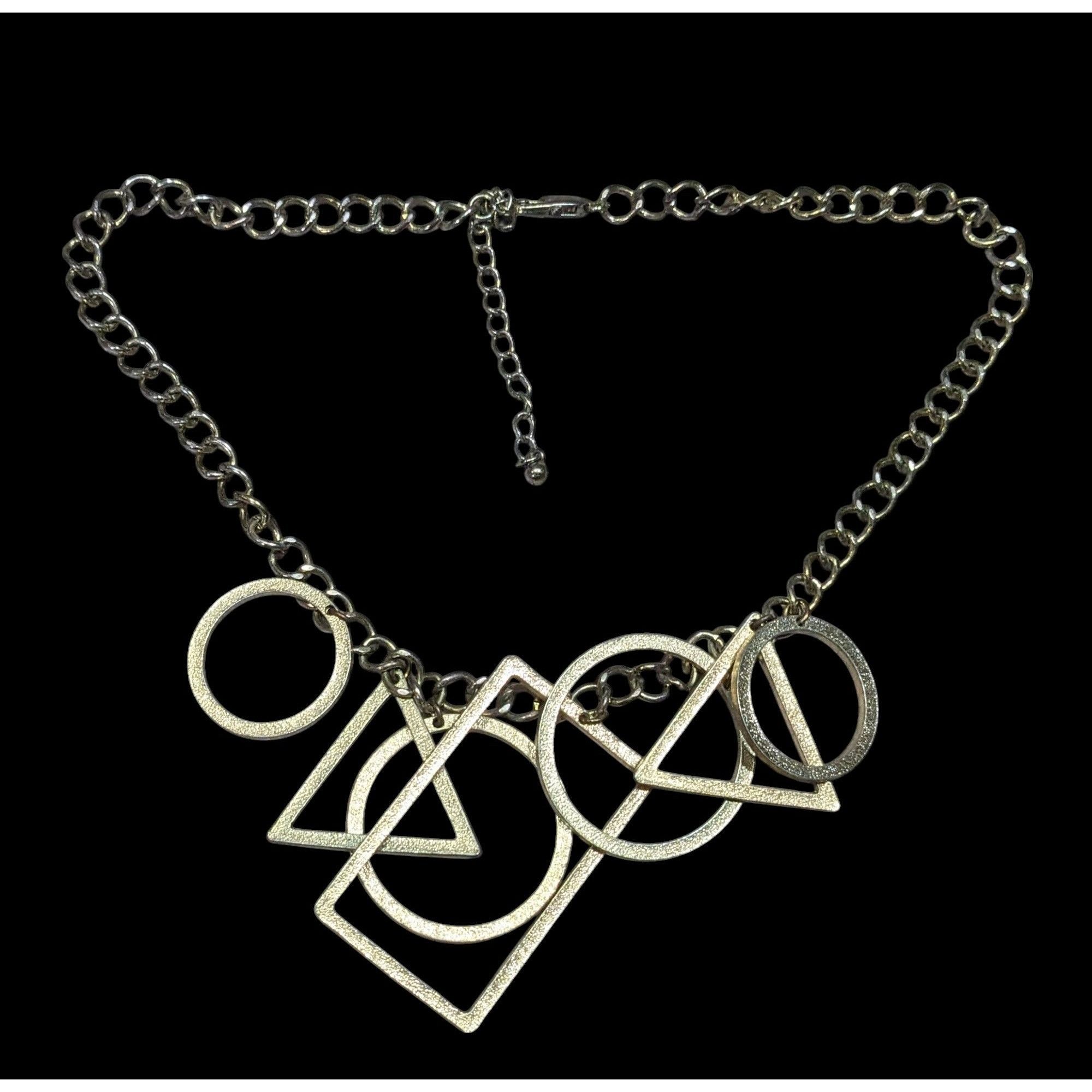 Other Funky Open Geometric Shape Charm Necklace Size ONE SIZE - 1 Thumbnail