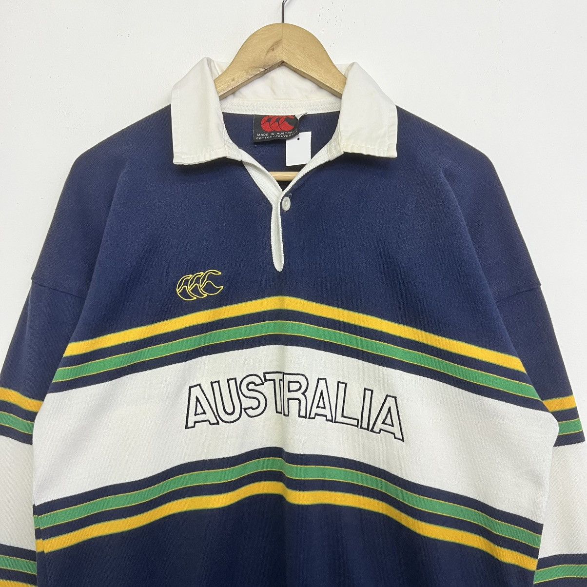 Canterbury of New Zealand Vintage 90s Canterbury Australia striped Rugby Polo Shirt Size US L / EU 52-54 / 3 - 2 Thumbnail