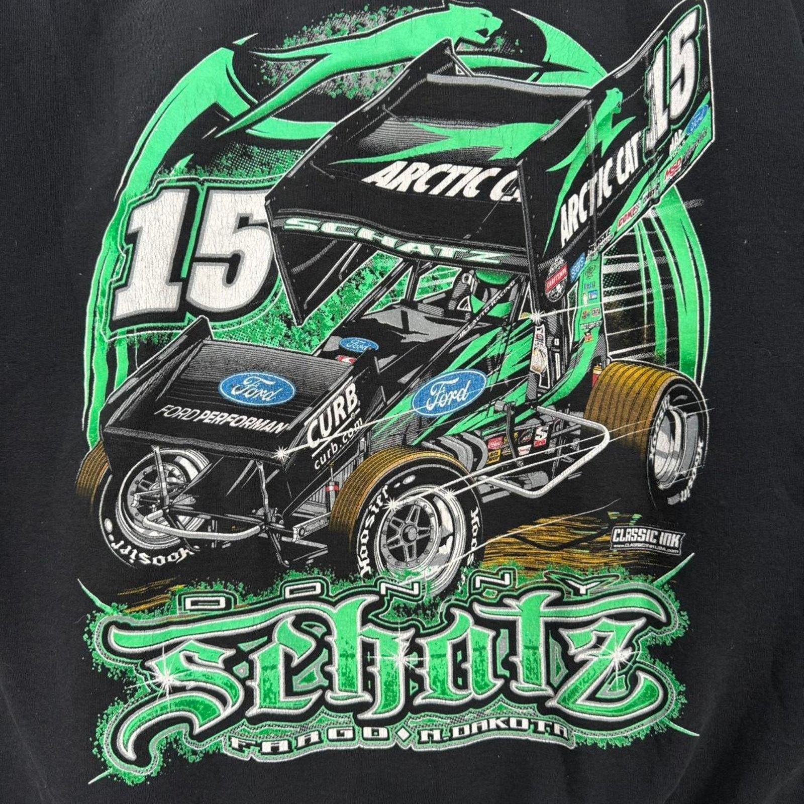 Gildan Vintage Y2K Donny Schotz Racing Double Sided Hoodie Size US L / EU 52-54 / 3 - 2 Thumbnail