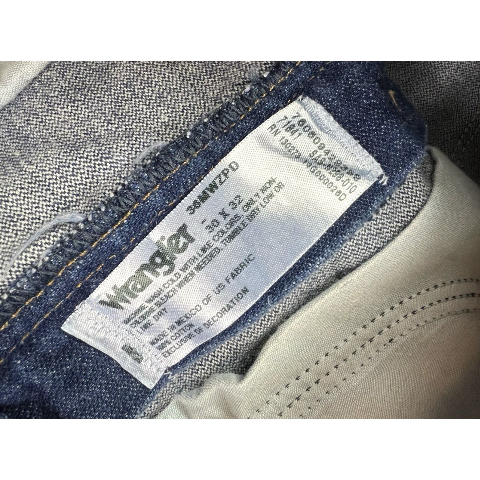Wrangler VINTAGE Wrangler Jeans Mens Slim Denim Blue 30x32 36MWZ Western Cowboy Retro 5-Pocket Size US 30 / EU 46 - 7 Thumbnail