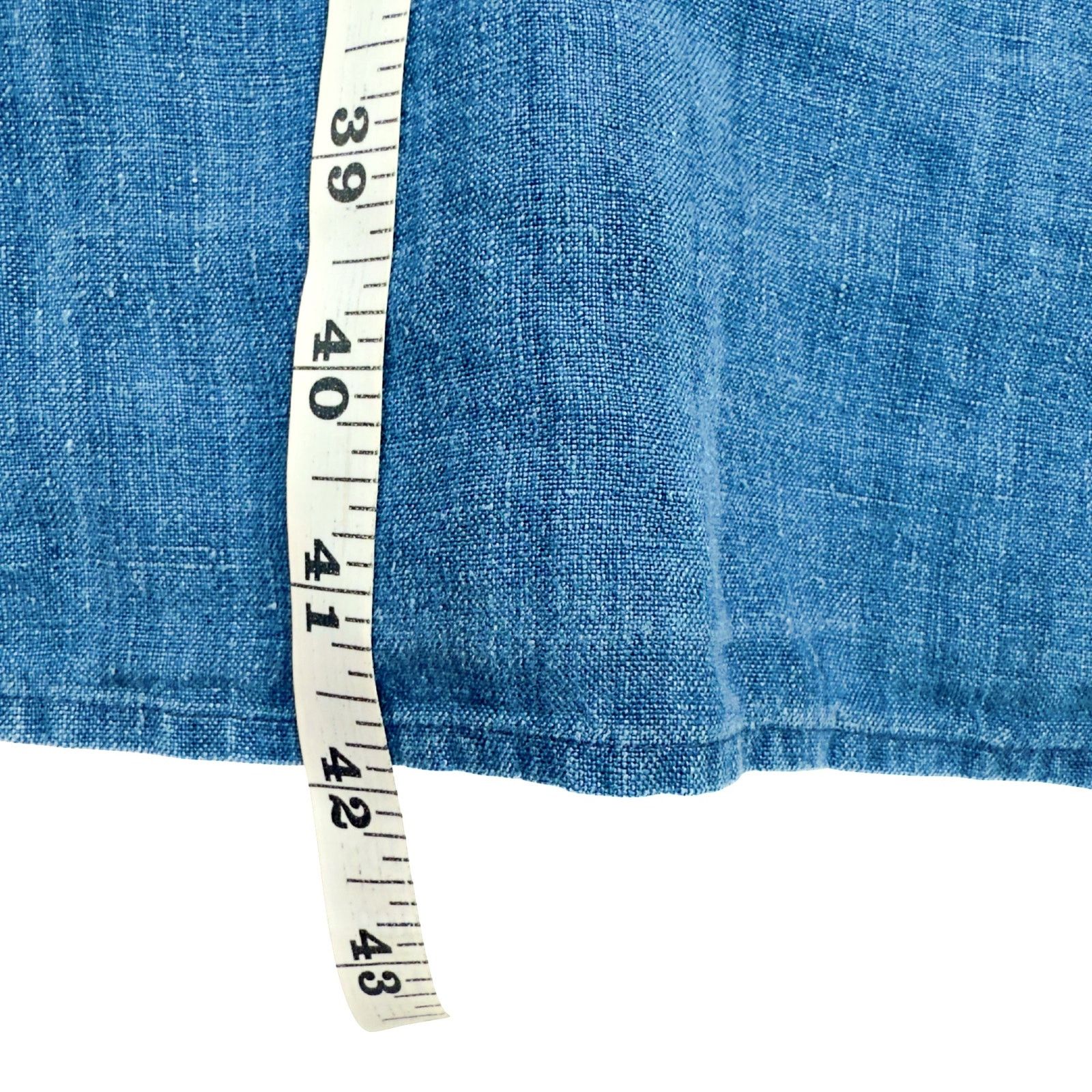 Polo Ralph Lauren Polo Ralph Lauren Sz 2 Indigo Blue Plaid Linen Shirt Dress Size XS / US 0-2 / IT 36-38 - 7 Thumbnail