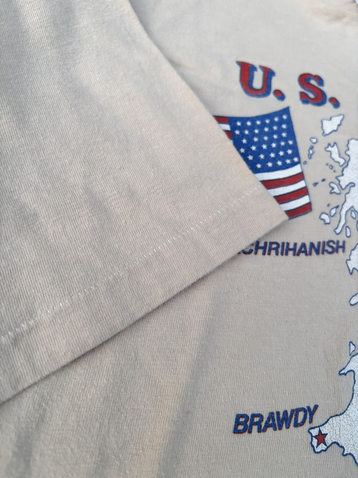 Hanes Vintage 80s United States Navy Graphic Flag Map Tee Size US L / EU 52-54 / 3 - 5 Thumbnail