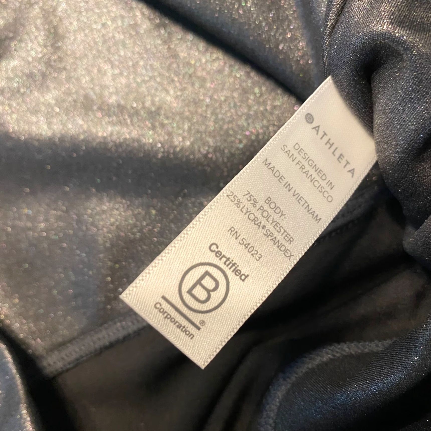 Athleta Athleta Leggings Womens M Gray Elation Ultra High Rise Tight Pants Sparkle Gloss Size 32" / US 10 / IT 46 - 4 Thumbnail