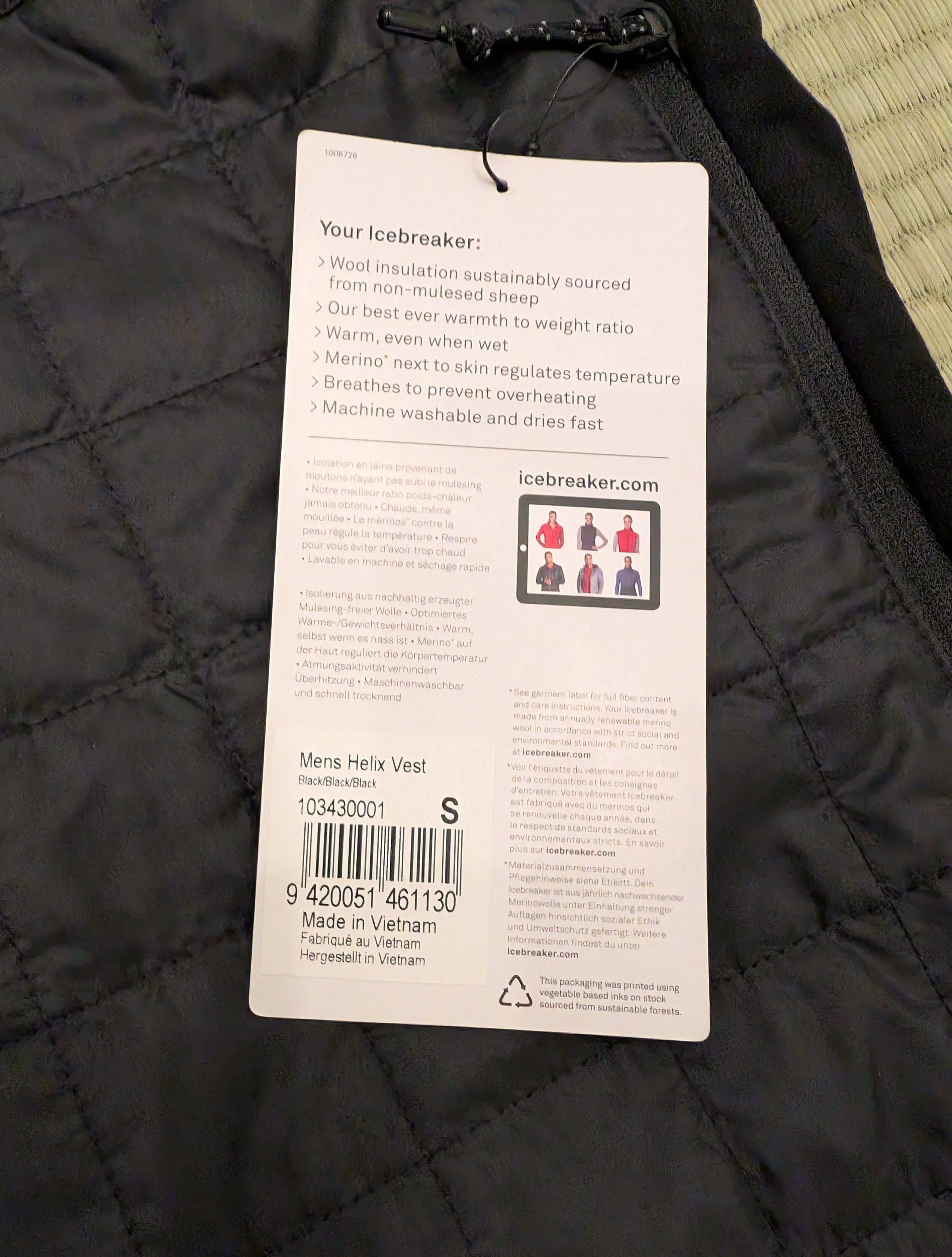 Icebreaker NWOT Icebreaker Helix Vest Merino Wool Size US S / EU 44-46 / 1 - 4 Thumbnail