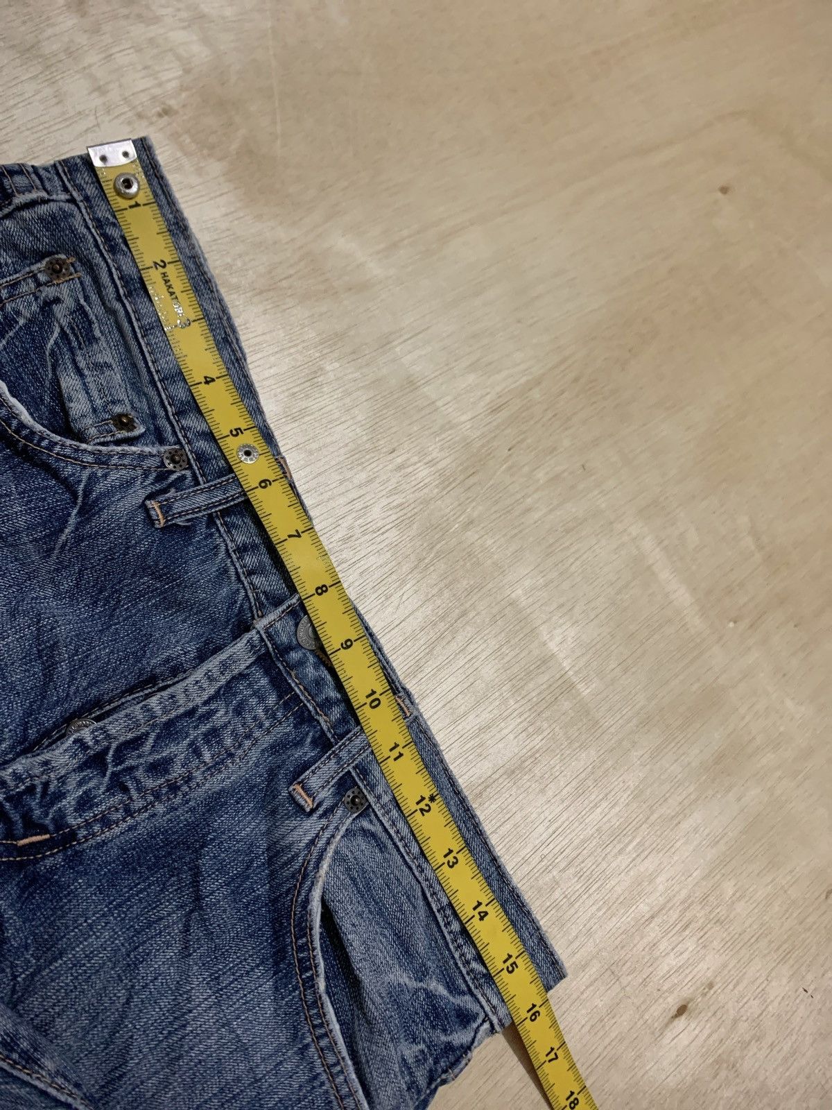 Hysteric Glamour × Japanese Brand Vintage Distressed Denim Takeo Kikuchi Denim Jeans Size US 32 / EU 48 - 12 Thumbnail