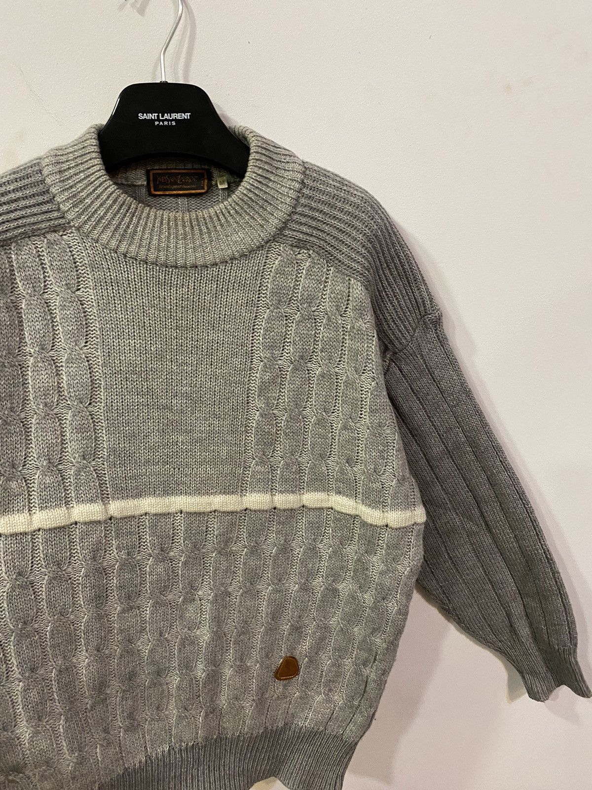 Yves Saint Laurent 80’s Wool YSL Sweater Soft Knit Size US M / EU 48-50 / 2 - 5 Thumbnail