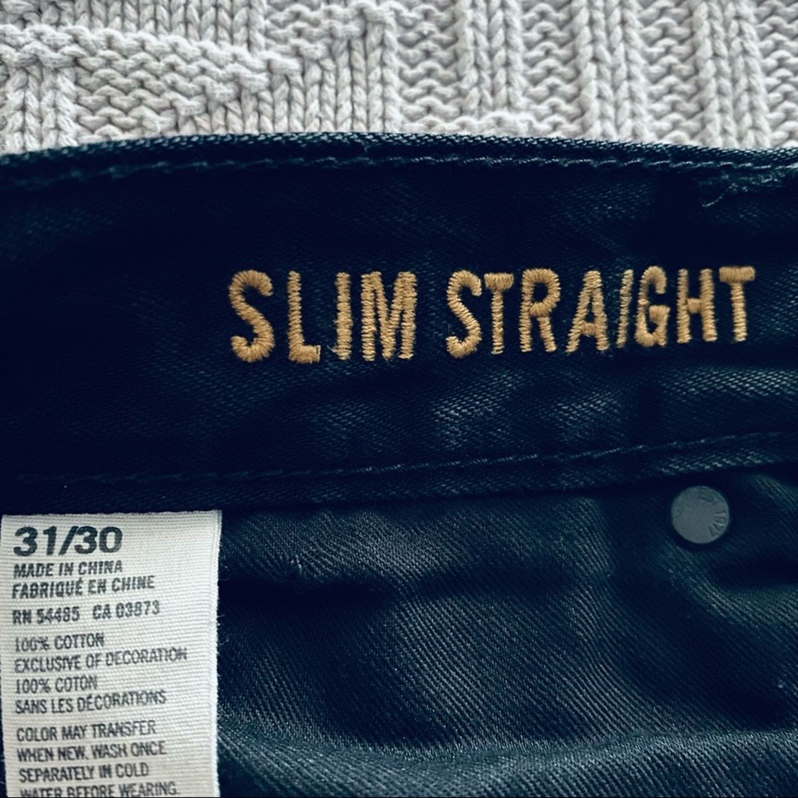 American Eagle Outfitters American Eagle black slim straight jeans Size US 31 - 4 Thumbnail