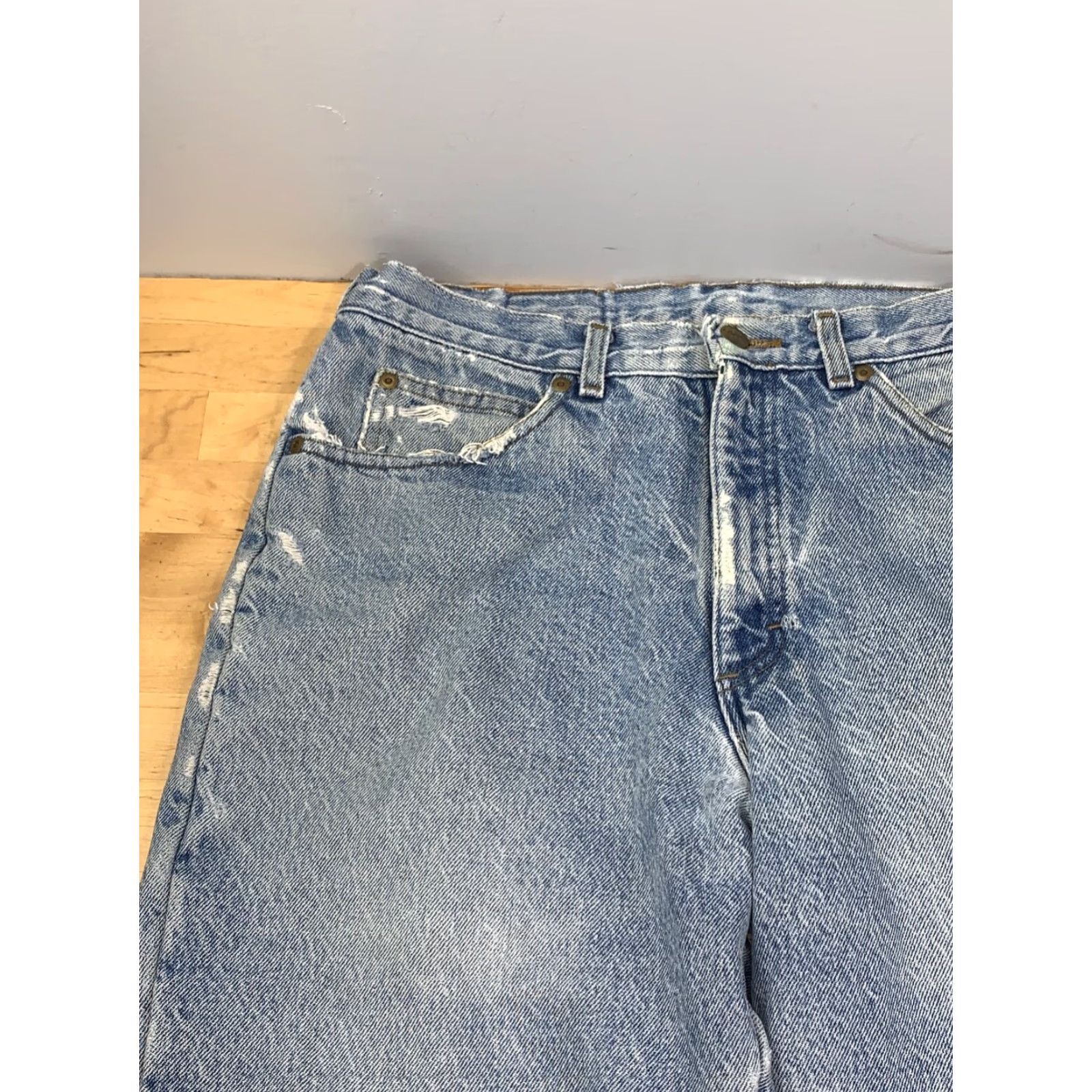 Vintage VINTAGE L.L. Bean Denim Jeans Mens 32x30 Blue Straight 90s Nature USA Lined Jeans Regular 30in Inseam Men Size US 32 / EU 48 - 7 Thumbnail