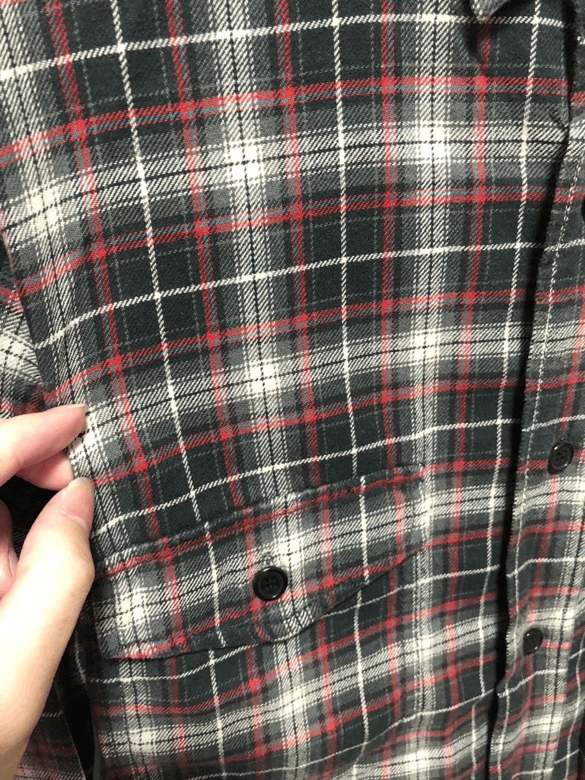 Saint Laurent Paris Saint Laurent Paris by Hedi 16SS Distressed Plaid Shirt-250 Size US M / EU 48-50 / 2 - 3 Thumbnail