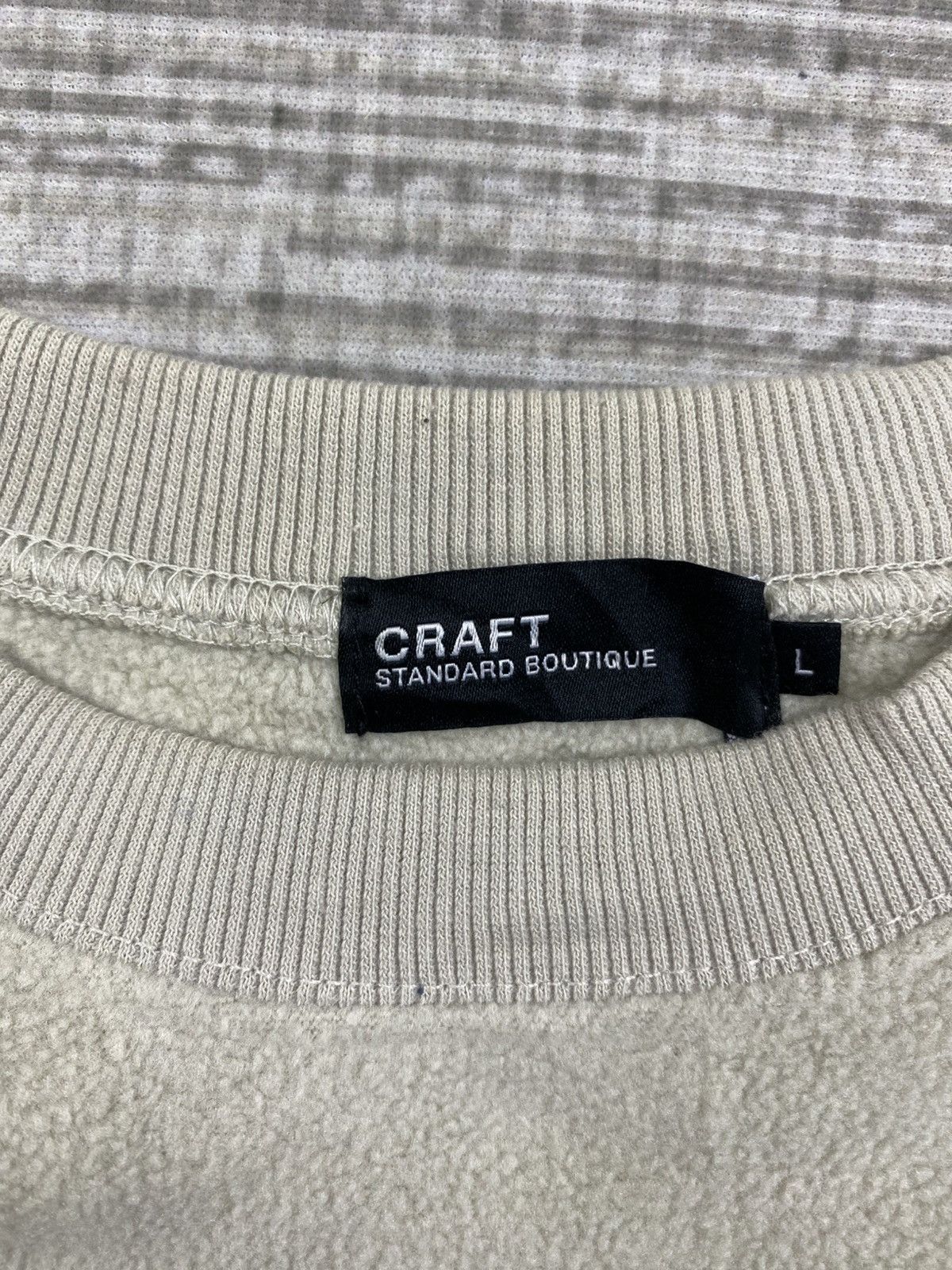 Japanese Brand × Vintage Vintage Craft Fleece Sweatshirt with Pale Gray Nylon Panels Size US L / EU 52-54 / 3 - 6 Thumbnail