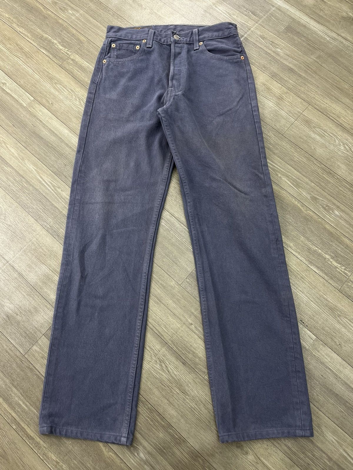 Levi's Vintage Clothing 🇺🇸1990s Vintage Levis 501 30x34 Straight Fit Grey Jeans Size US 30 / EU 46 - 1 Thumbnail