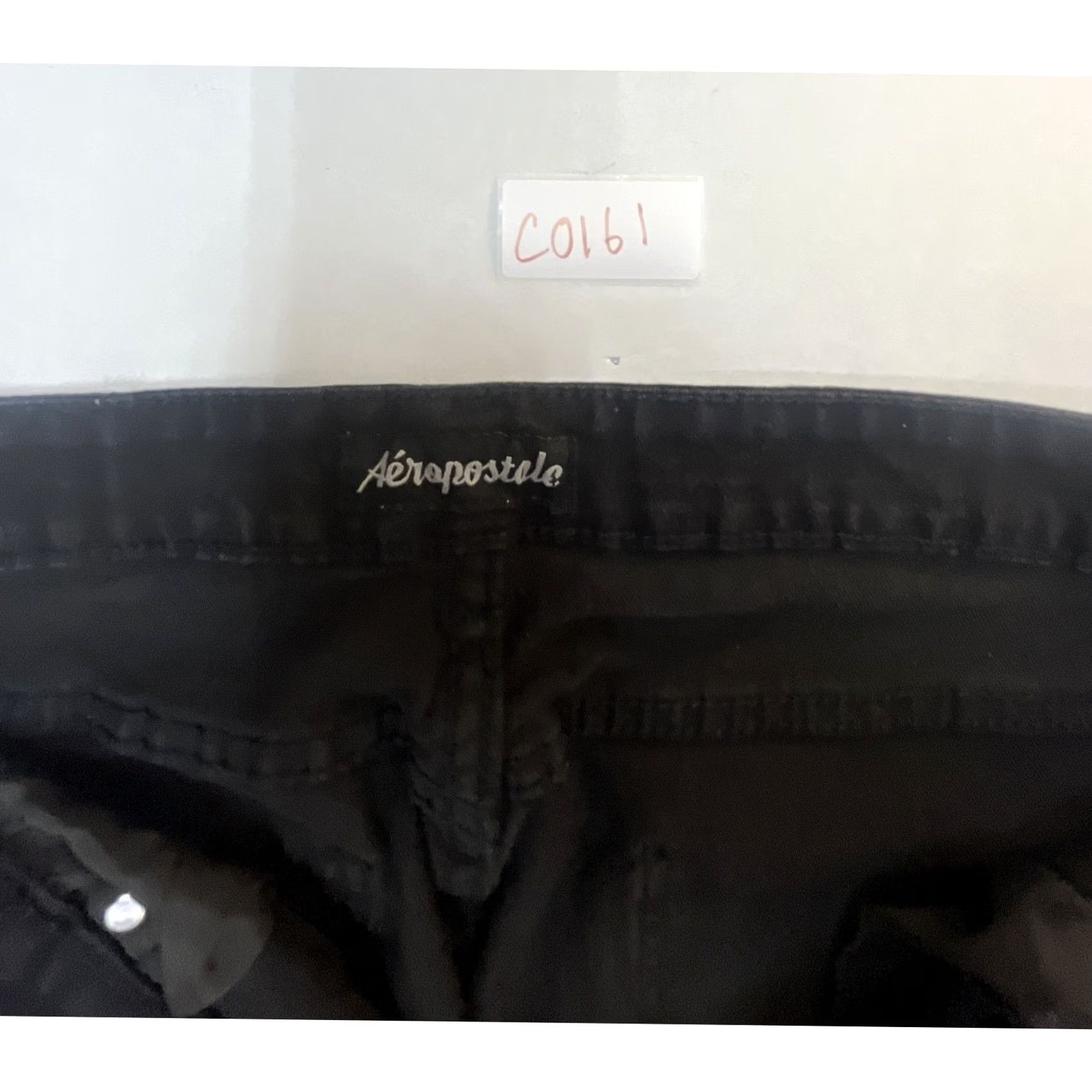 Aeropostale Aeropostale Mens Black Straight Leg Denim Jeans Stretch 34x32 Size US 34 / EU 50 - 4 Thumbnail