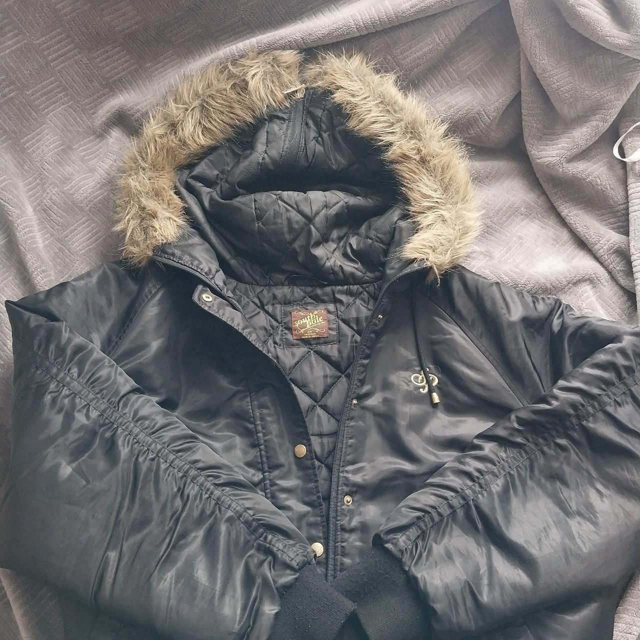 Southpole Black Southpole Fur Puffer Jacket Size US L / EU 52-54 / 3 - 2 Thumbnail