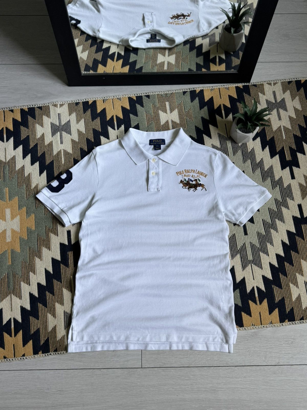 Polo Ralph Lauren Vintage Polo Ralph Lauren #3 Logo Chief Kief T-shirt Size US S / EU 44-46 / 1 - 1 Thumbnail