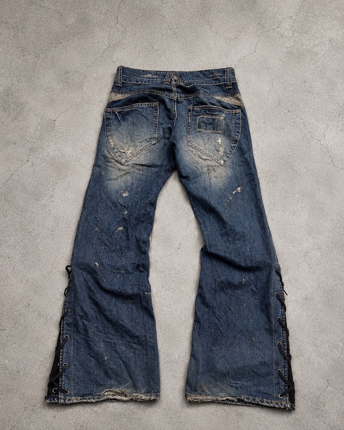 Japanese Brand BLUE WAY/ made in nippon flare jeans Size US 29 - 2 Thumbnail