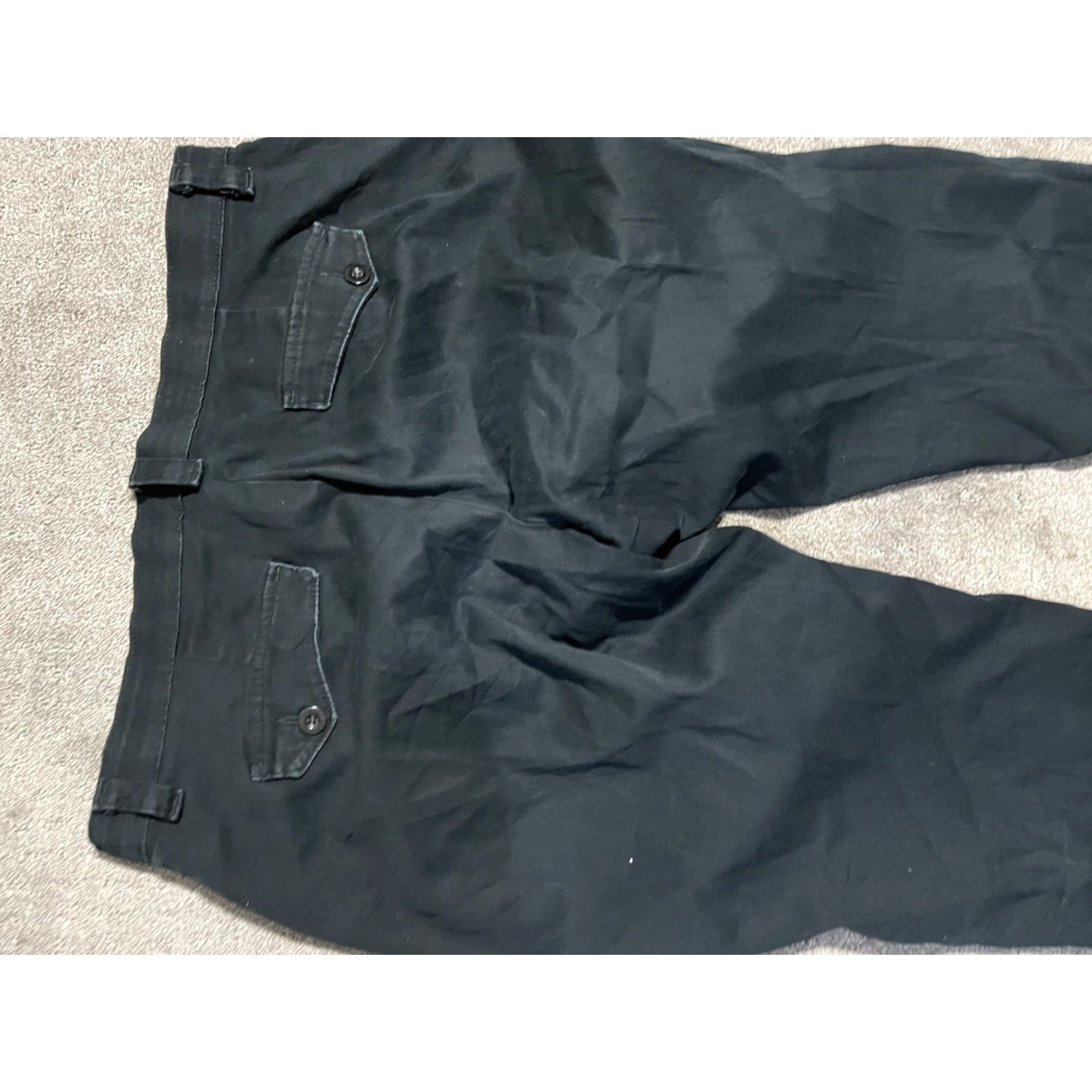 Lee Lee Chino Pants Women's 14W Mid Rise Crop Leg Black Stretch Comfort Waist Pockets Lee Pants 14W Womens Size 36" / US 14 / IT 50 - 4 Thumbnail