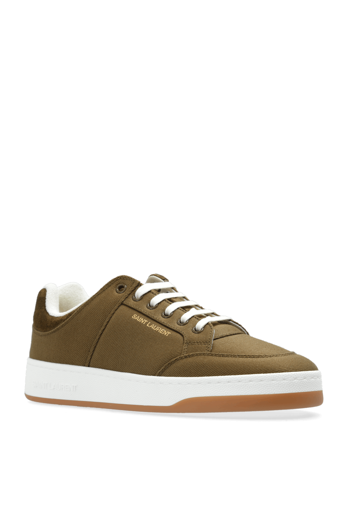 Saint Laurent Paris o1w1db10526 776269 SL/61 Sneakers in Gabardine in Green Size US 9 / IT 39 - 4 Thumbnail