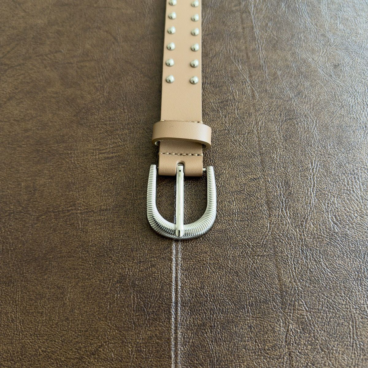 semanticdesign Studded Western Leather Belt Size 32 - 6 Thumbnail