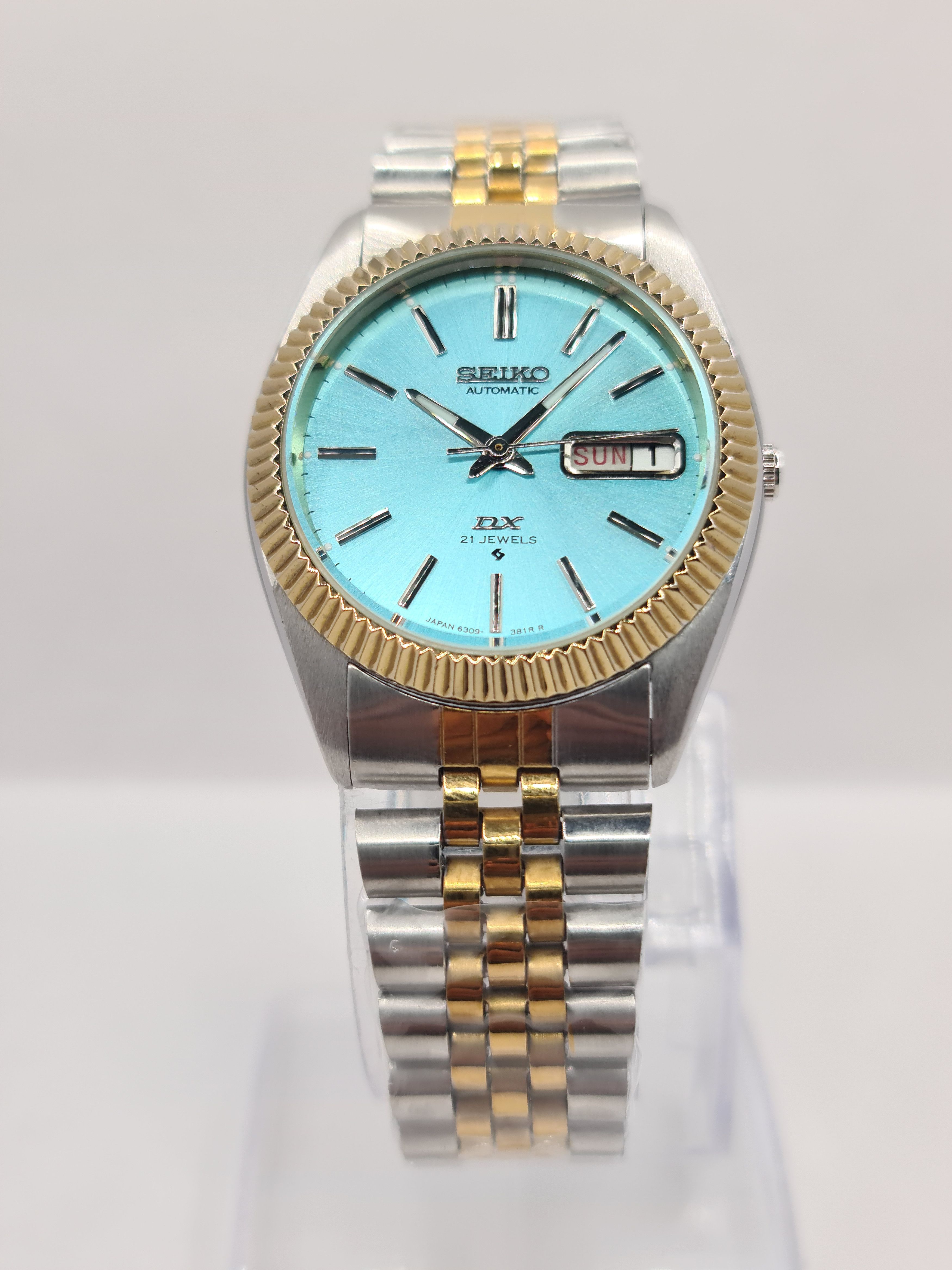 Japanese Brand × Seiko Seiko DX Automatic Fluted Bazel Day/Date Japan Size 36 - 4 Thumbnail