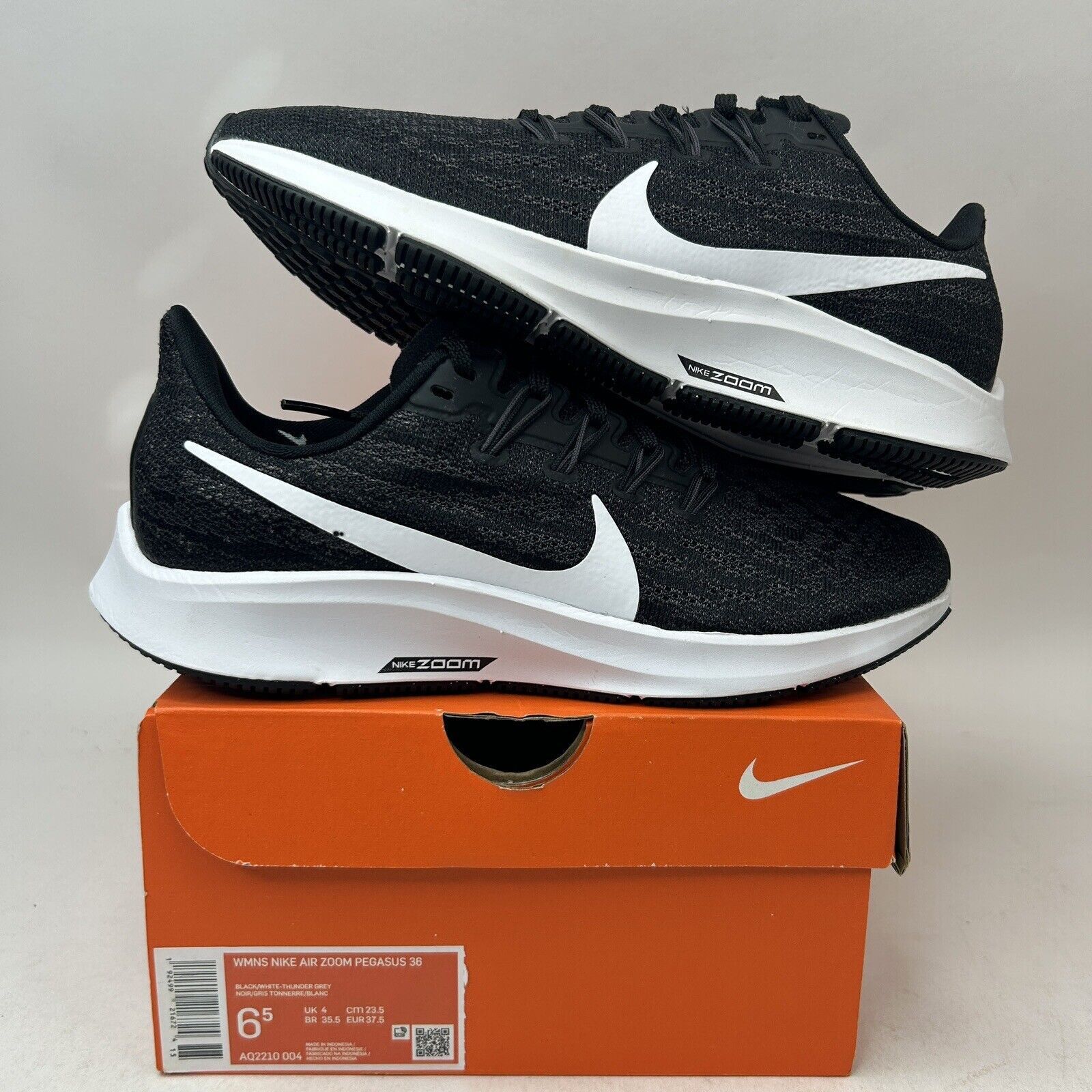 Nike Nike Shoes Air Zoom Pegasus 36 WMNS “Black White” 2024 Size US 6.5 / IT 36.5 - 1 Thumbnail