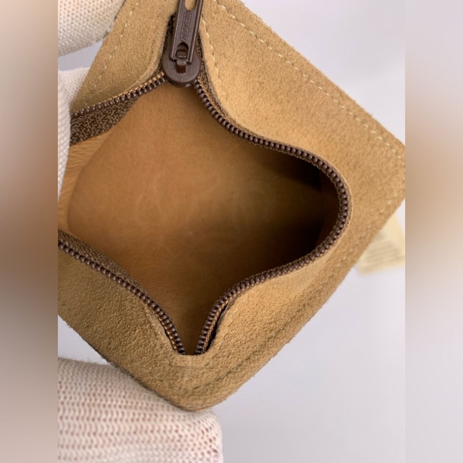 Loewe Loewe Tan Suede coin purse wallet with envelope Size ONE SIZE - 4 Thumbnail