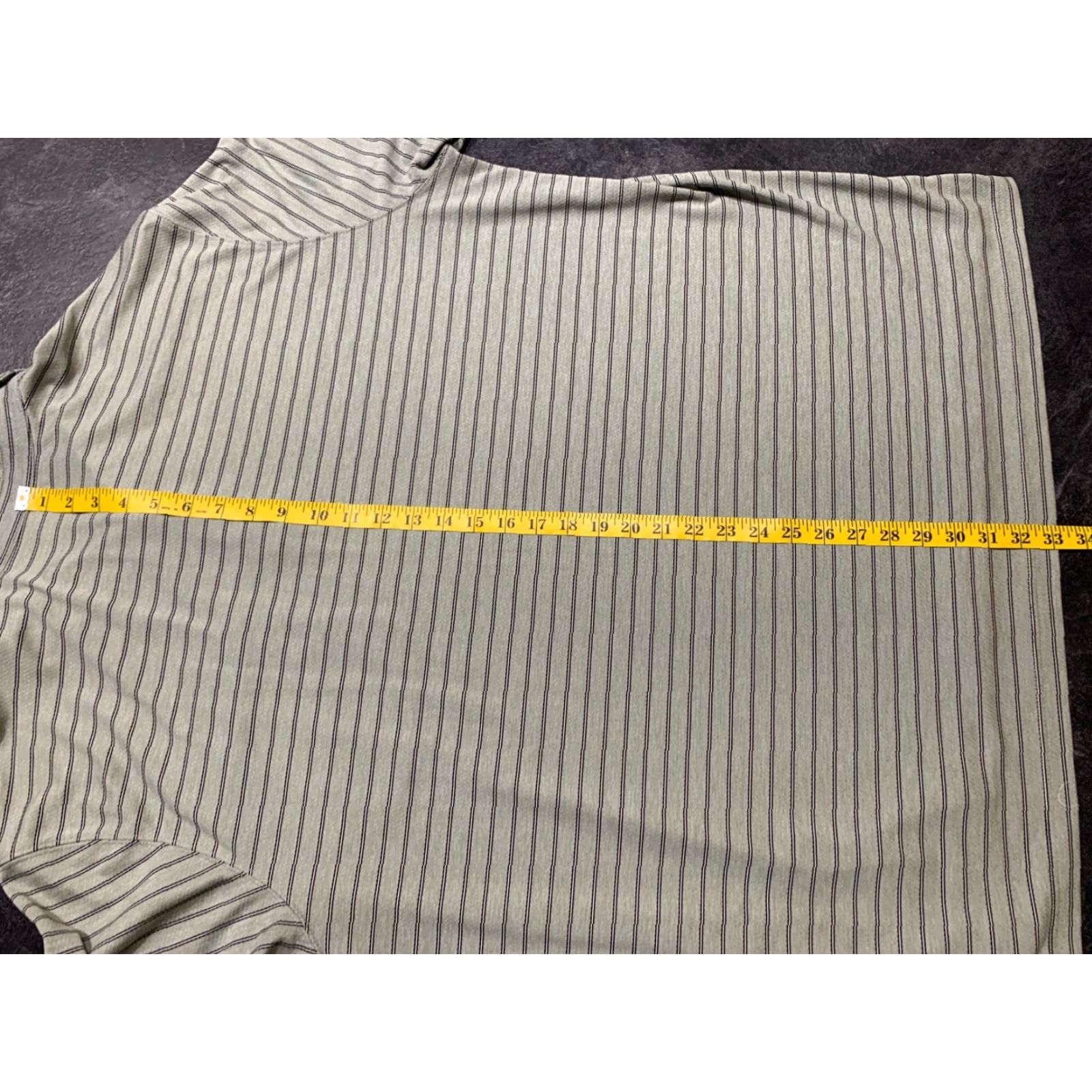 Duluth Trading Company Duluth Trading Co. Men's Polo Shirt 2XL Striped Gray Wicking Short Sleeve Casual Size US XXL / EU 58 / 5 - 6 Thumbnail