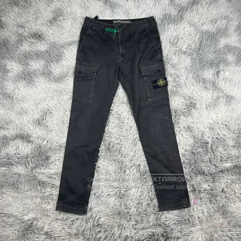 Stone Island Stone Island Grey Denim Double Pocket Work Pants Size US 30 / EU 46 - 1 Thumbnail