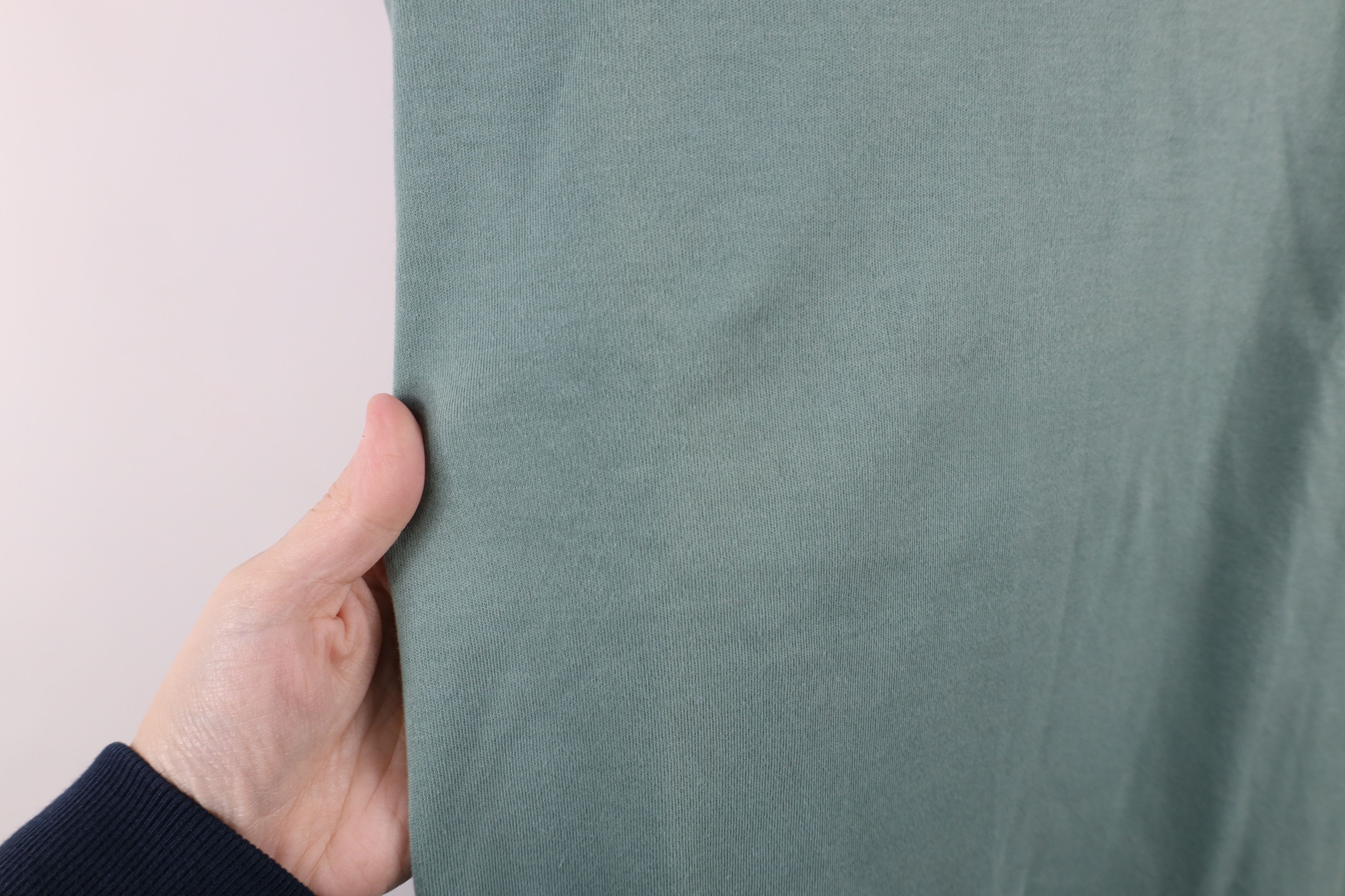 Vintage × Woolrich Woolen Mills Vintage 90s Woolrich Blank Mock Neck T-Shirt Green Cotton Size M / US 6-8 / IT 42-44 - 7 Thumbnail