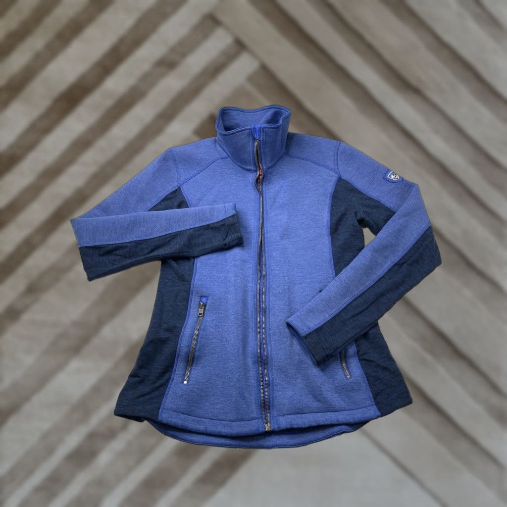 Vintage **Kuhl Project Kestrel Women's Mid-Length Blue Full-Zip Jacket** User: **Kuhl Project Kestrel Women's Mid-Length Full-Zip Blue Jacket** Size M / US 6-8 / IT 42-44 - 1 Thumbnail