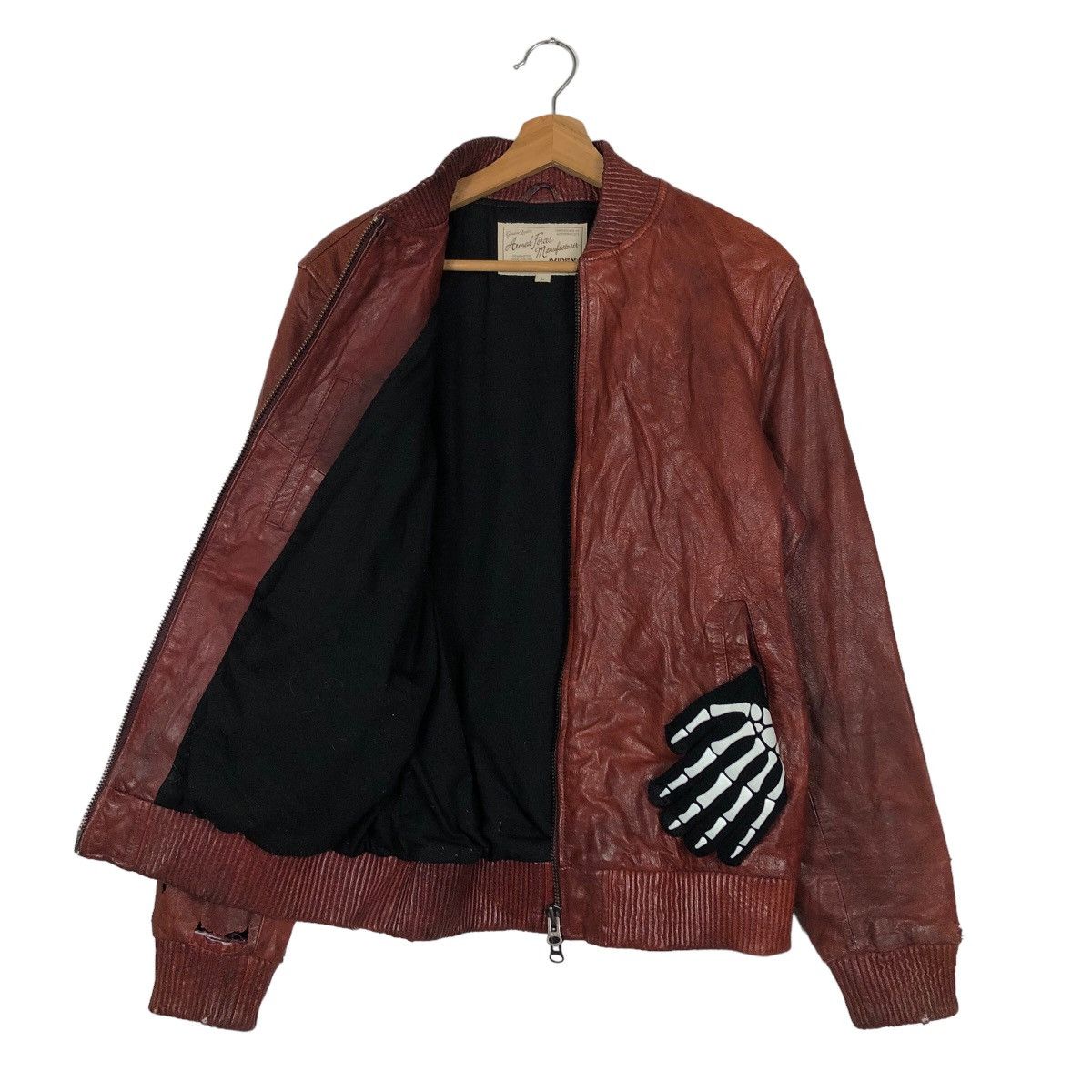 Avirex 🔥90’s VINTAGE GEUINE LEATHER BOMBER JACKET AVIREX USA Size US L / EU 52-54 / 3 - 9 Thumbnail
